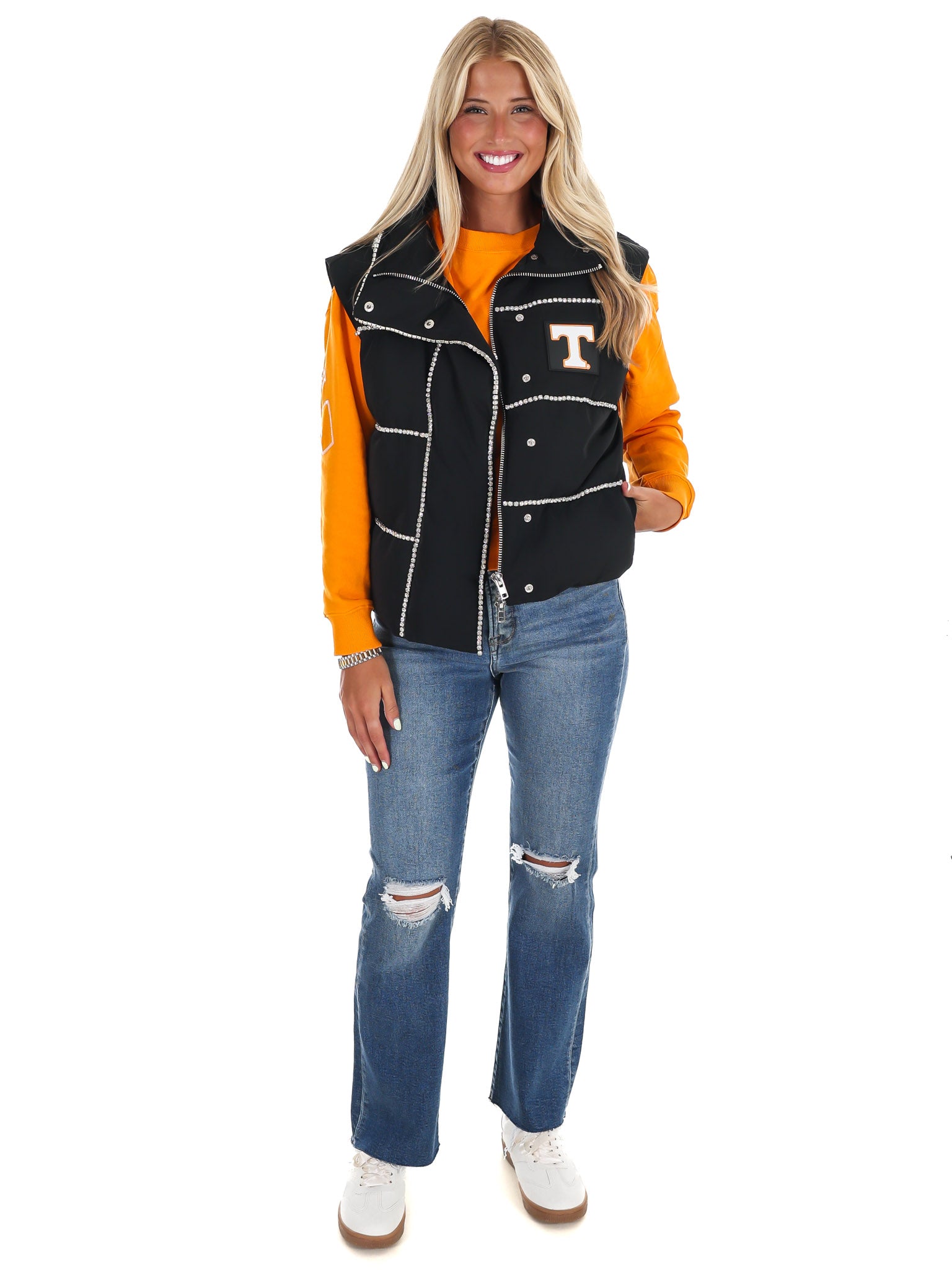 University of Tennessee Rhinestone Puffer Vest