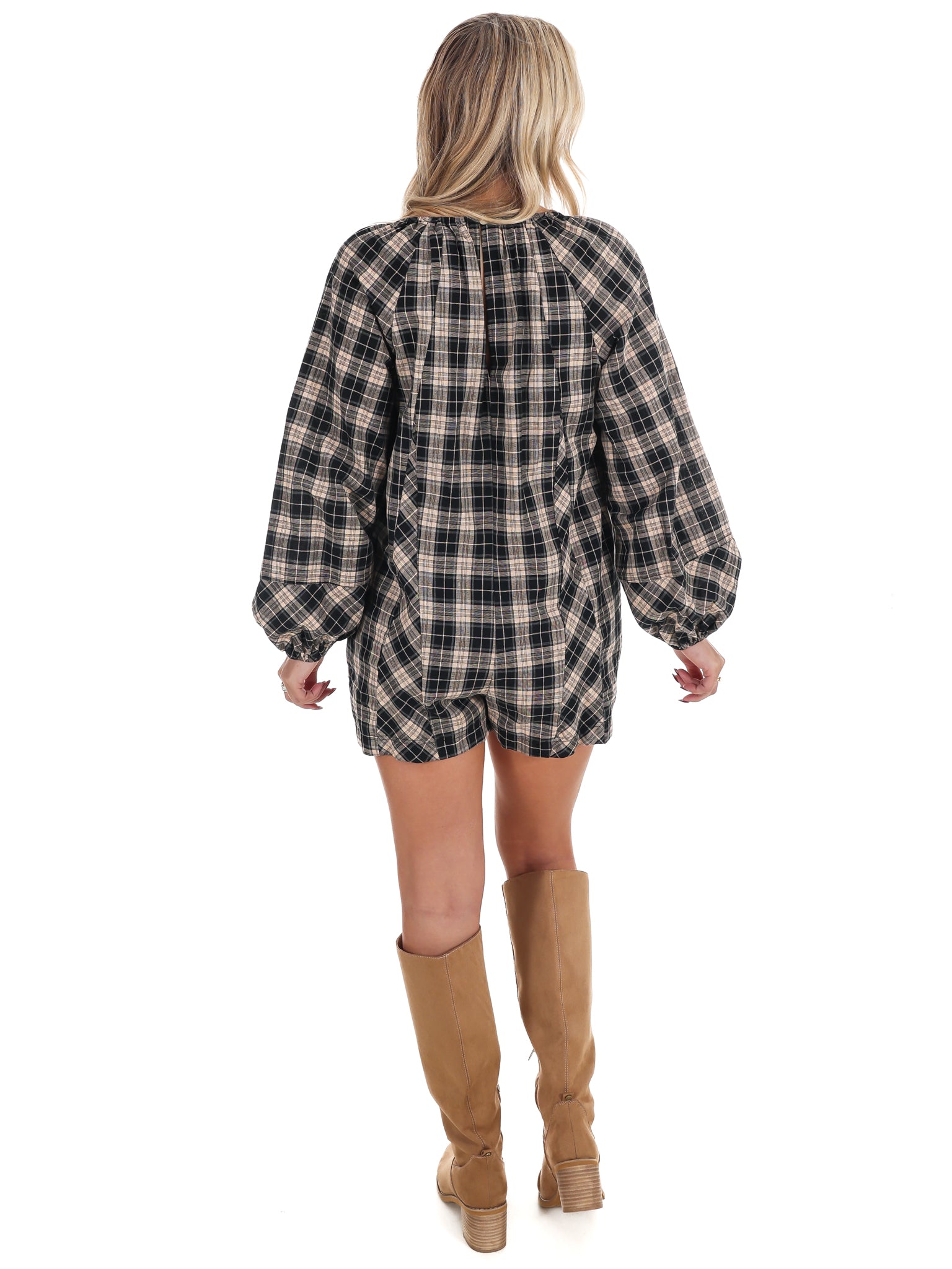 Plaid About You Romper