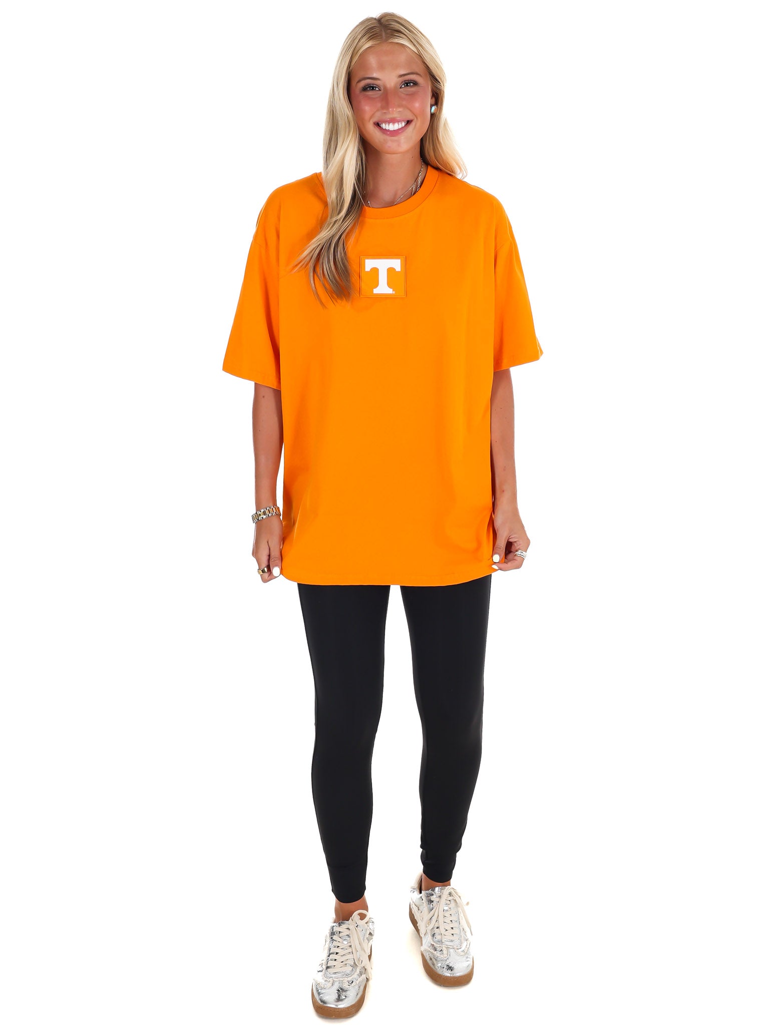 University of Tennessee Oversized Curved Hem Boyfriend Tee