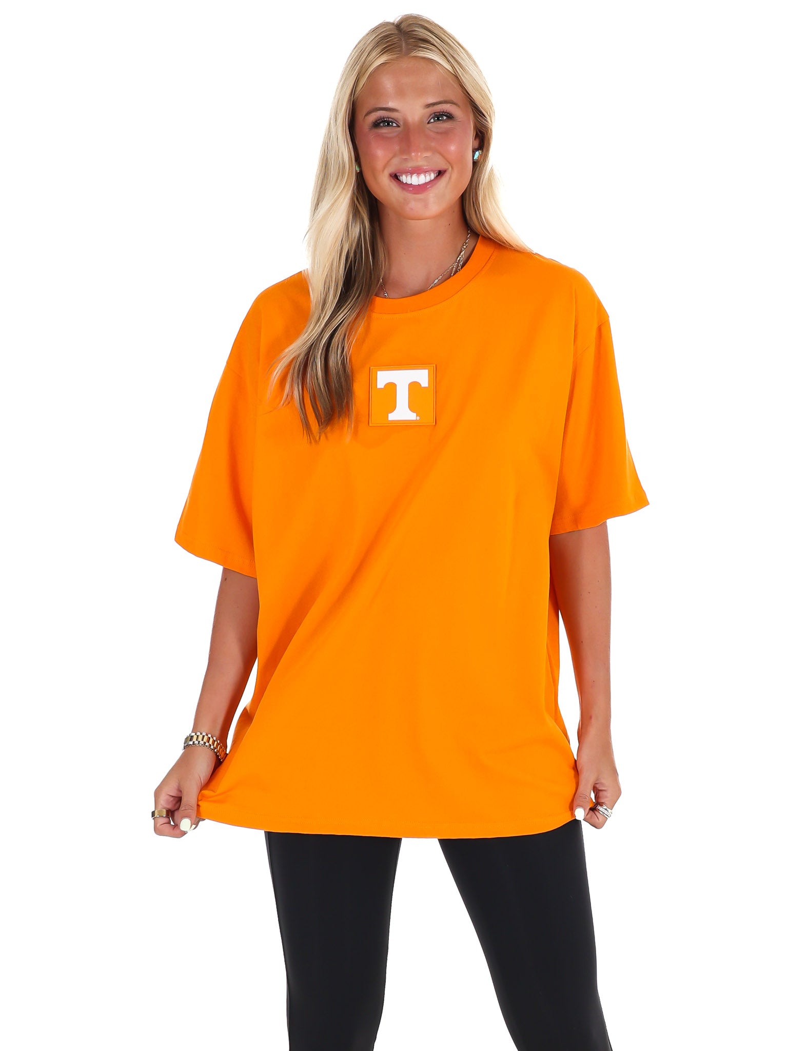 University of Tennessee Oversized Curved Hem Boyfriend Tee