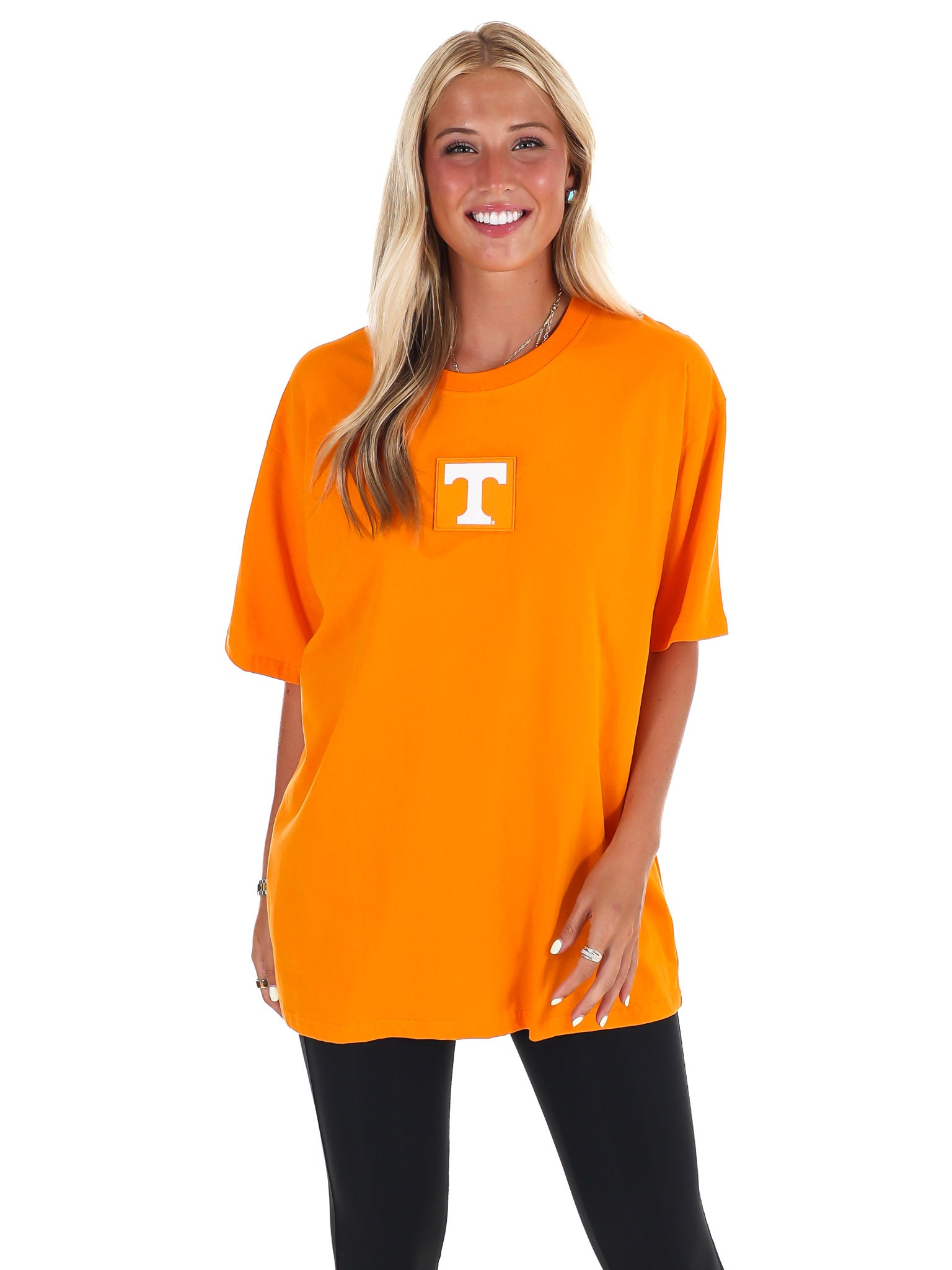 University of Tennessee Oversized Curved Hem Boyfriend Tee