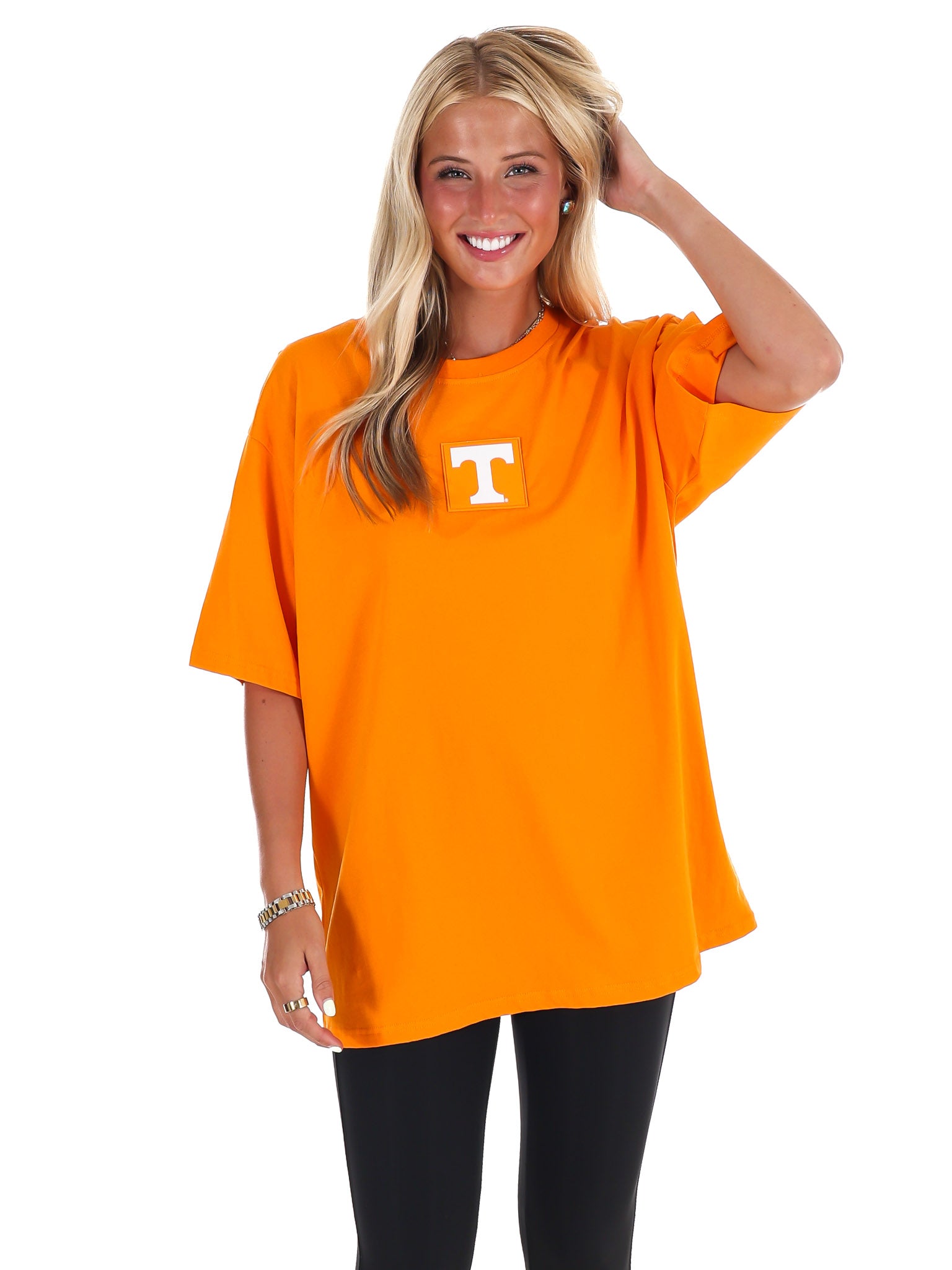 University of Tennessee Oversized Curved Hem Boyfriend Tee