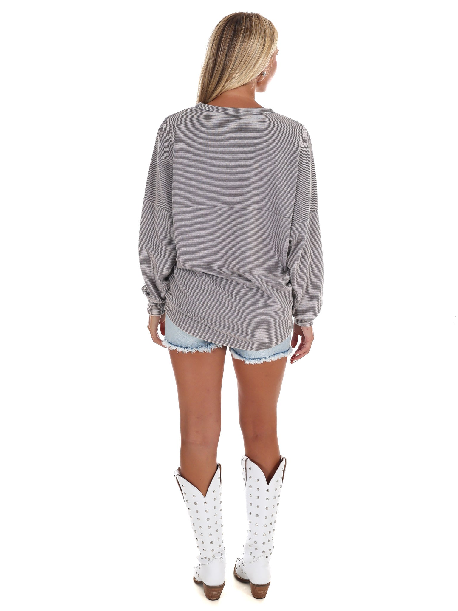 University of Tennessee Grey Corded Pullover