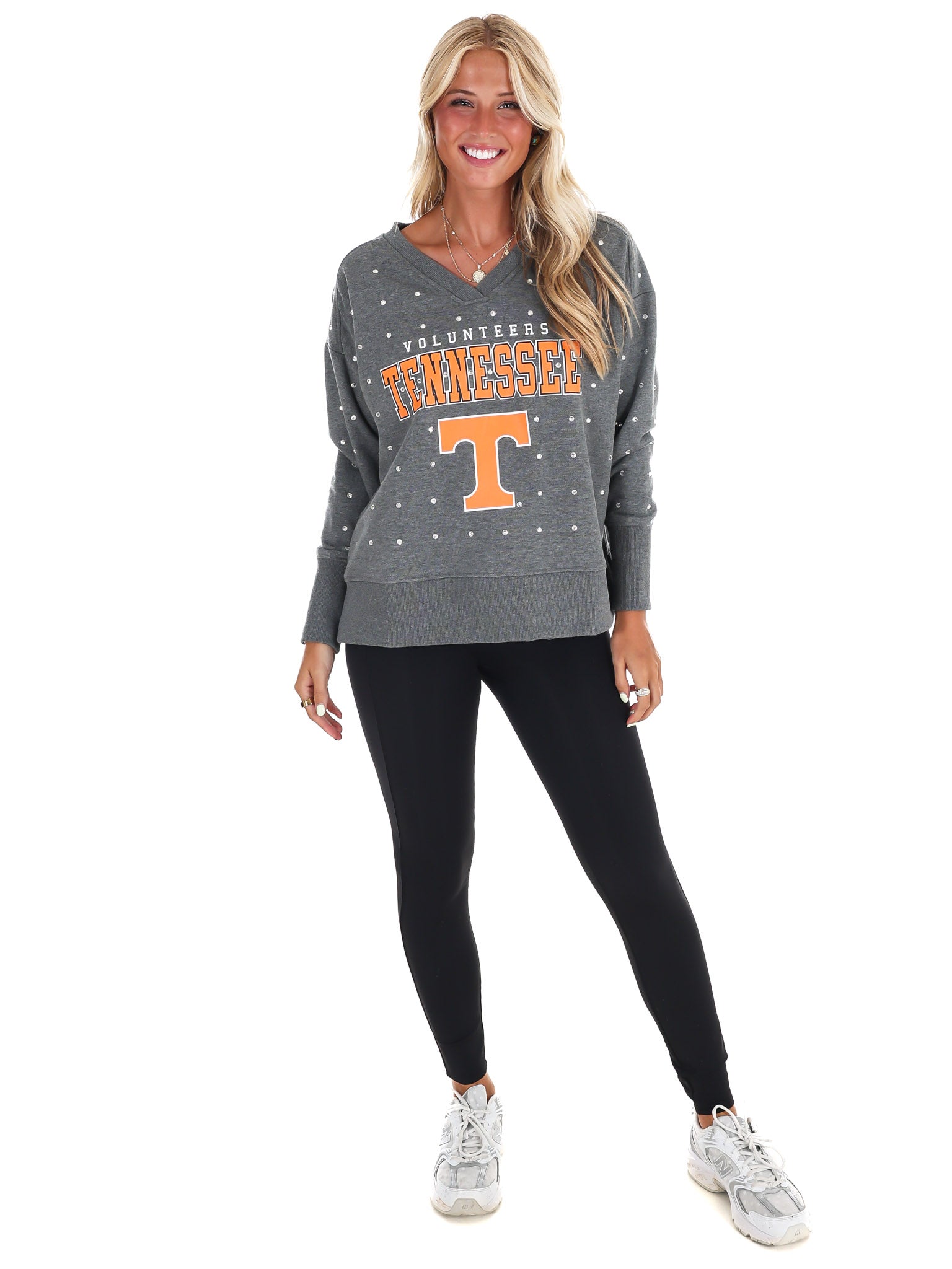 University of Tennessee Pullover with Rhinestones