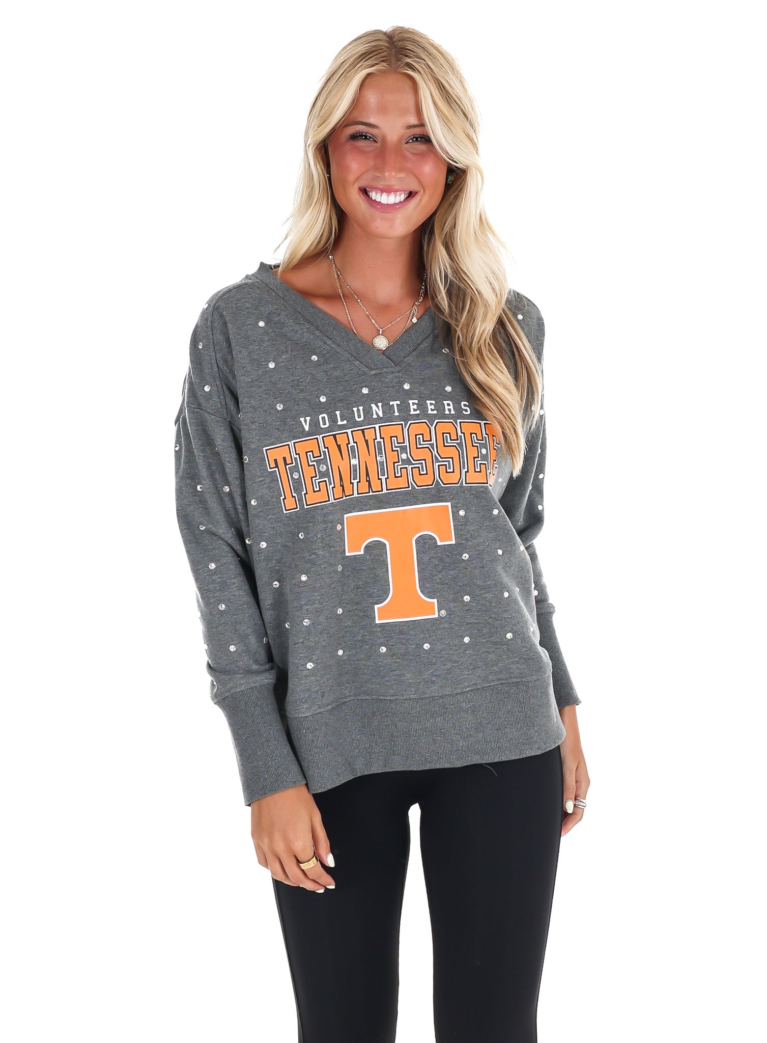 University of Tennessee Pullover with Rhinestones