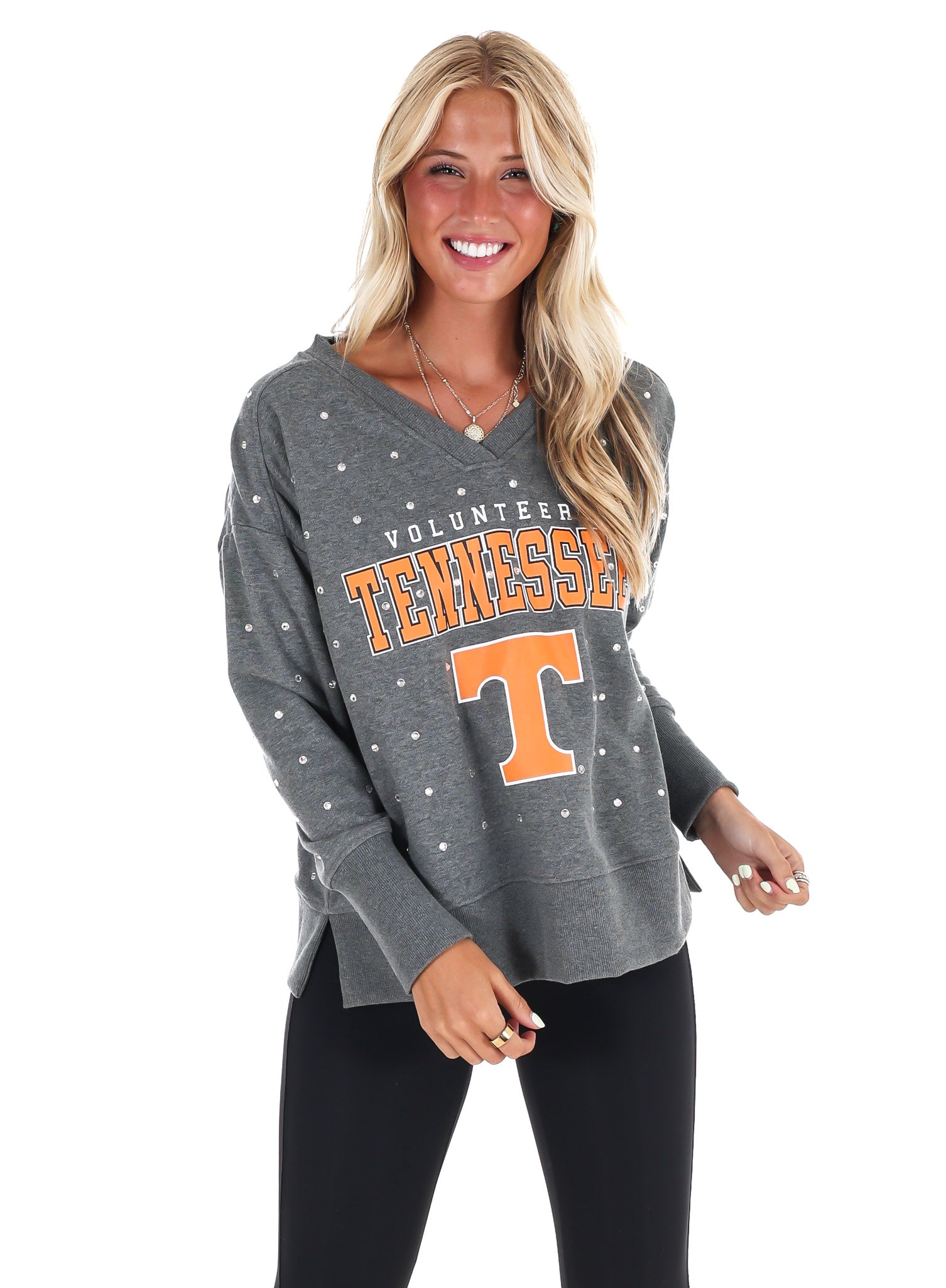 University of Tennessee Pullover with Rhinestones