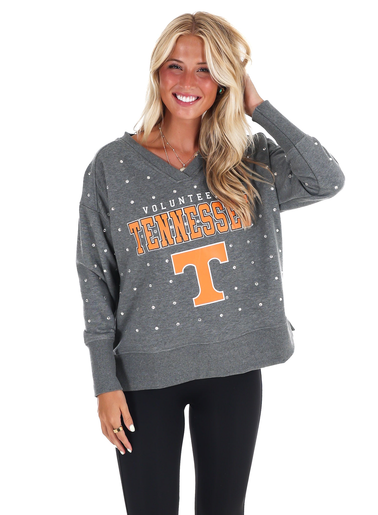 University of Tennessee Pullover with Rhinestones