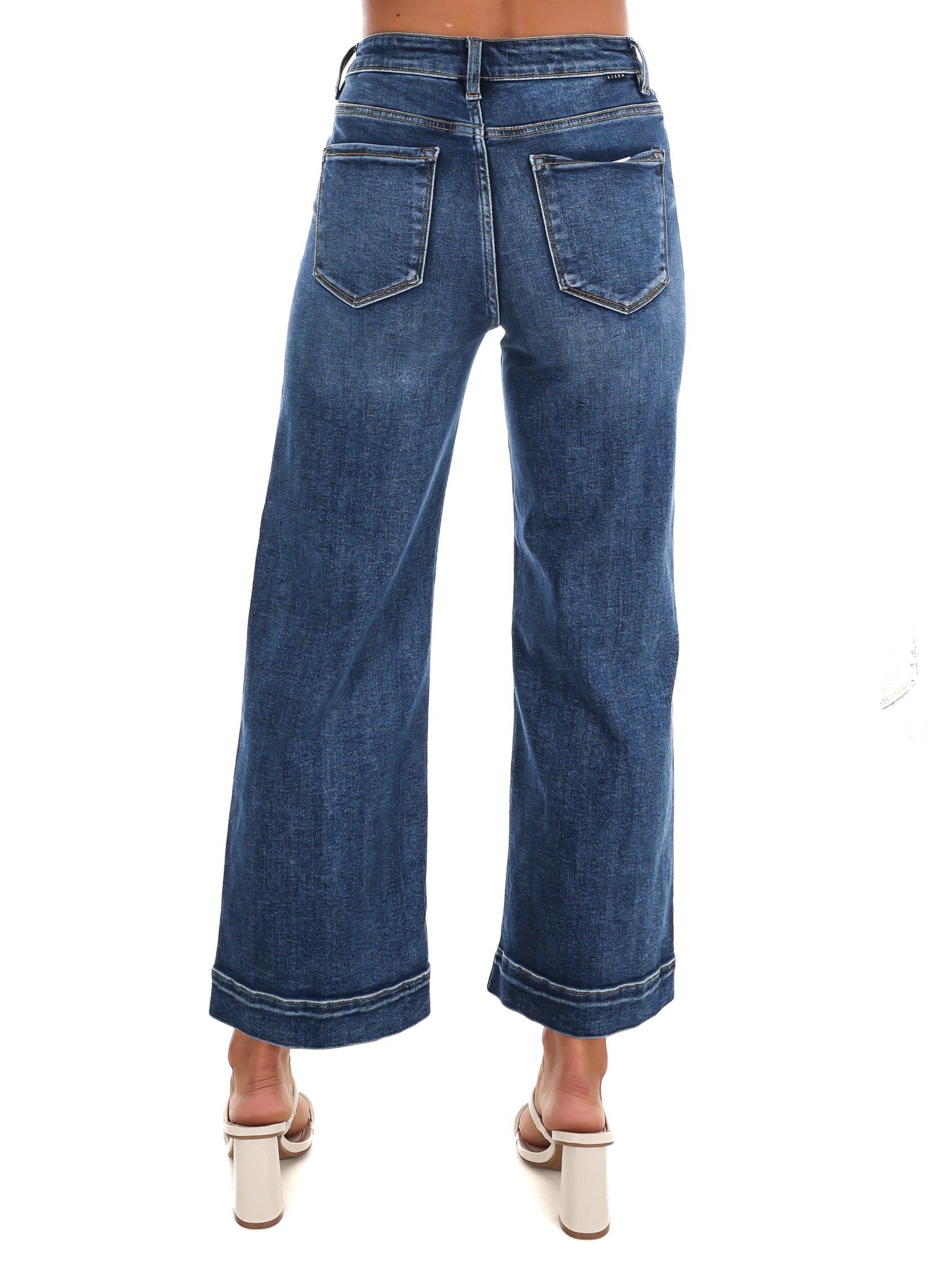 Nightfall High Rise Wide Ankle Jeans
