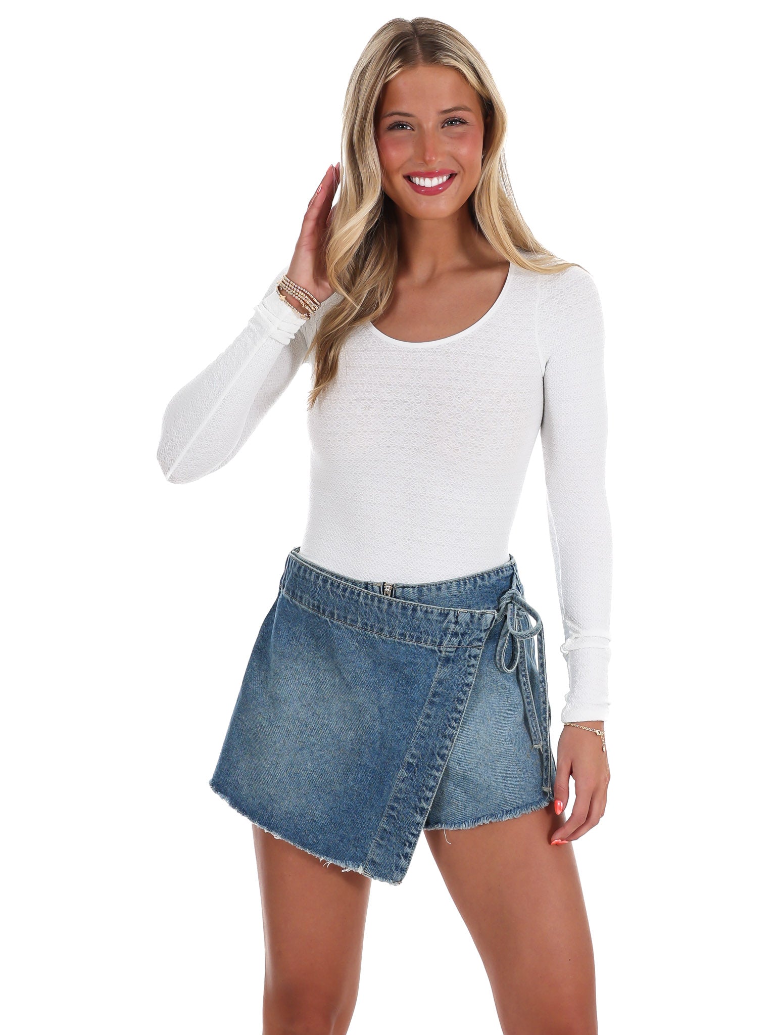 Free People Love Letter Long Sleeve Top