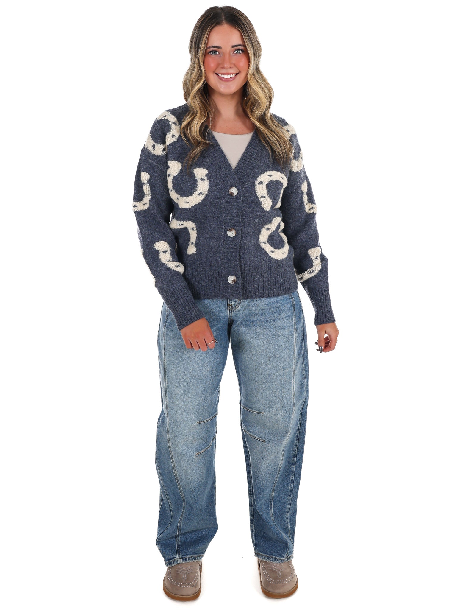 Hoof & Thread Horseshoe Cardigan
