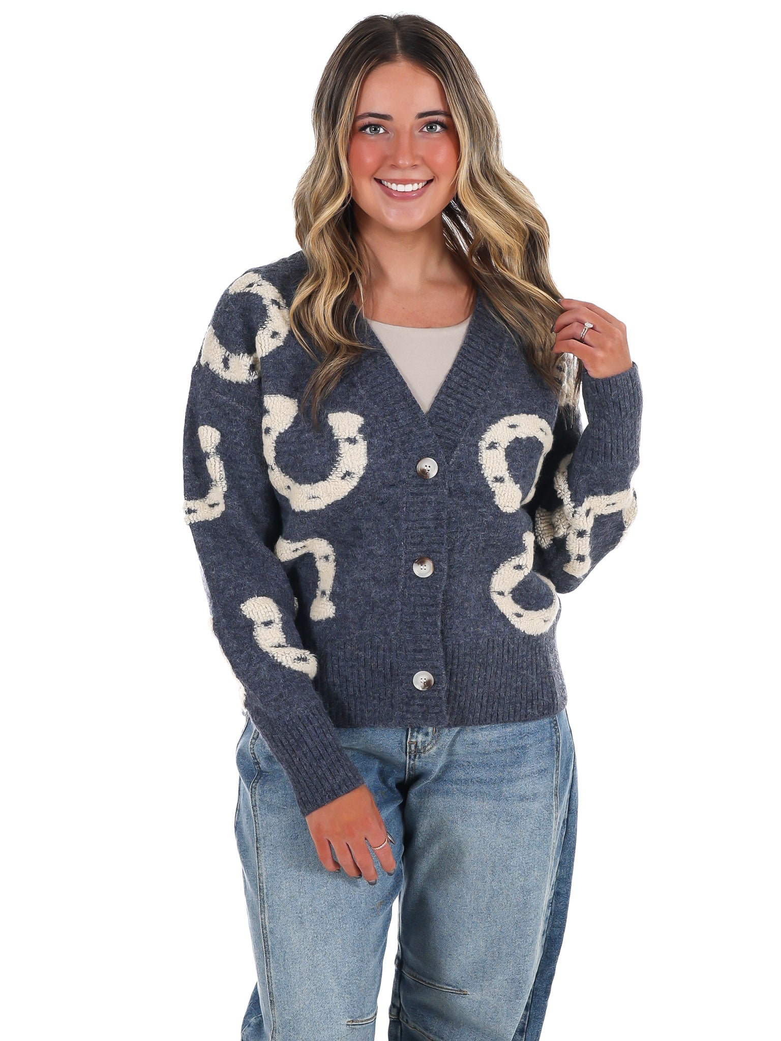 Hoof & Thread Horseshoe Cardigan