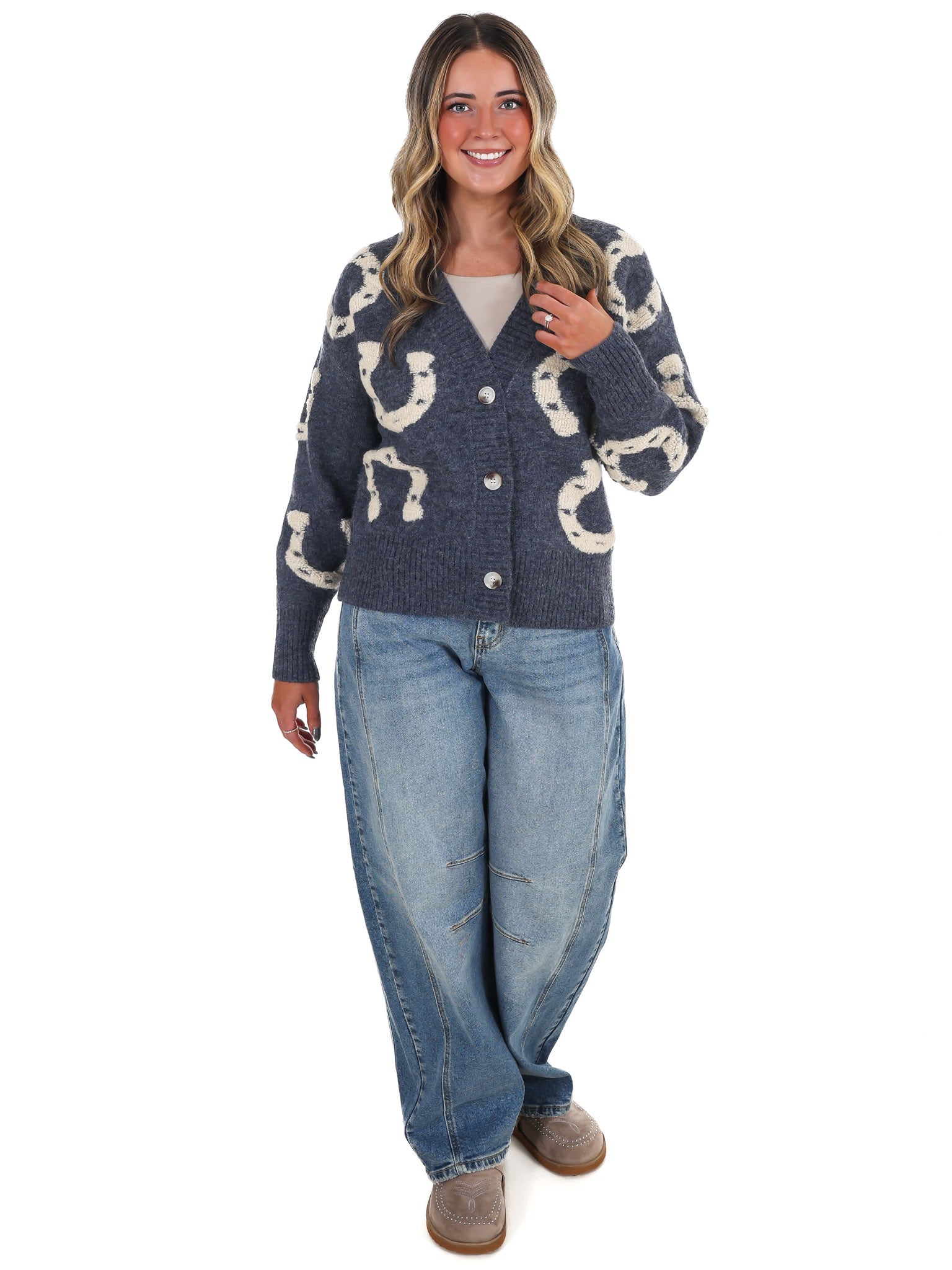 Hoof & Thread Horseshoe Cardigan