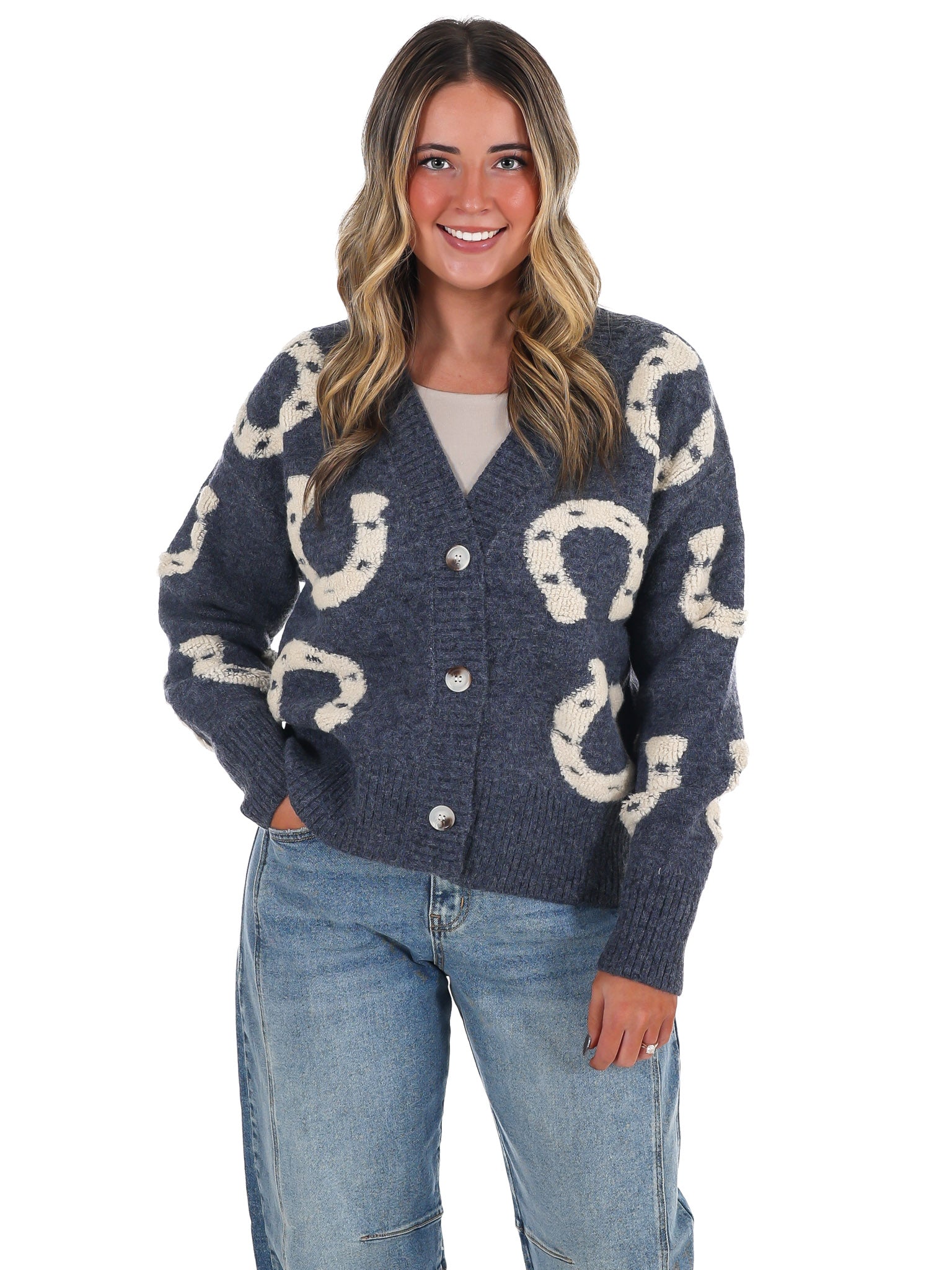 Hoof & Thread Horseshoe Cardigan