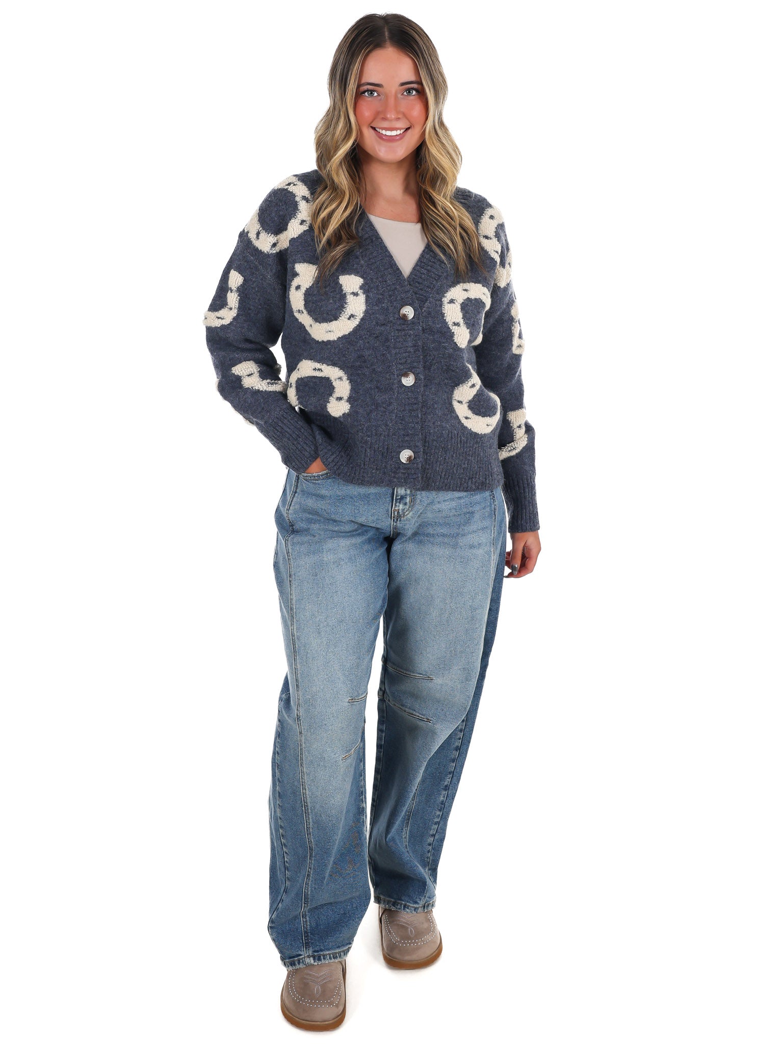 Hoof & Thread Horseshoe Cardigan