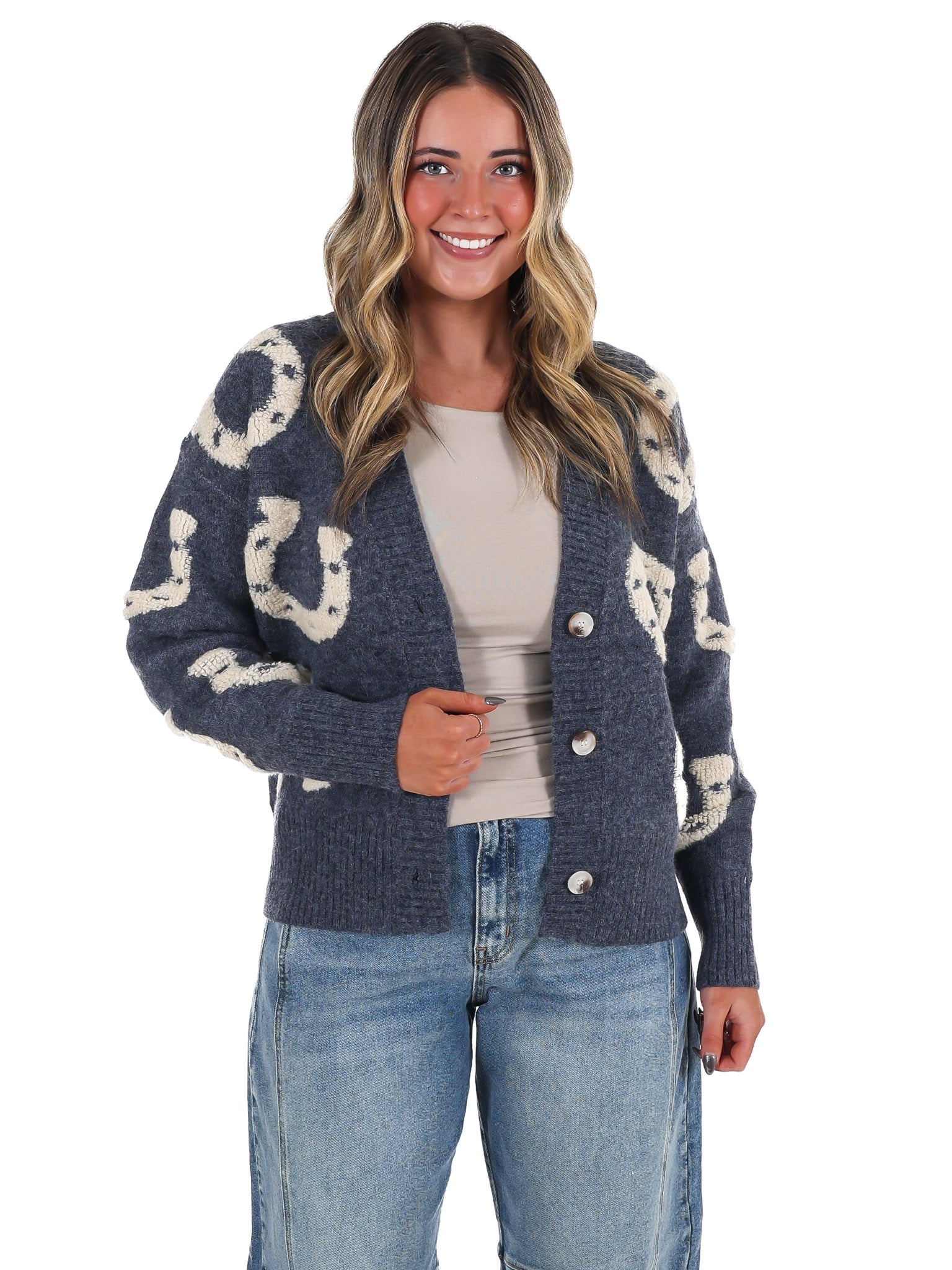 Hoof & Thread Horseshoe Cardigan