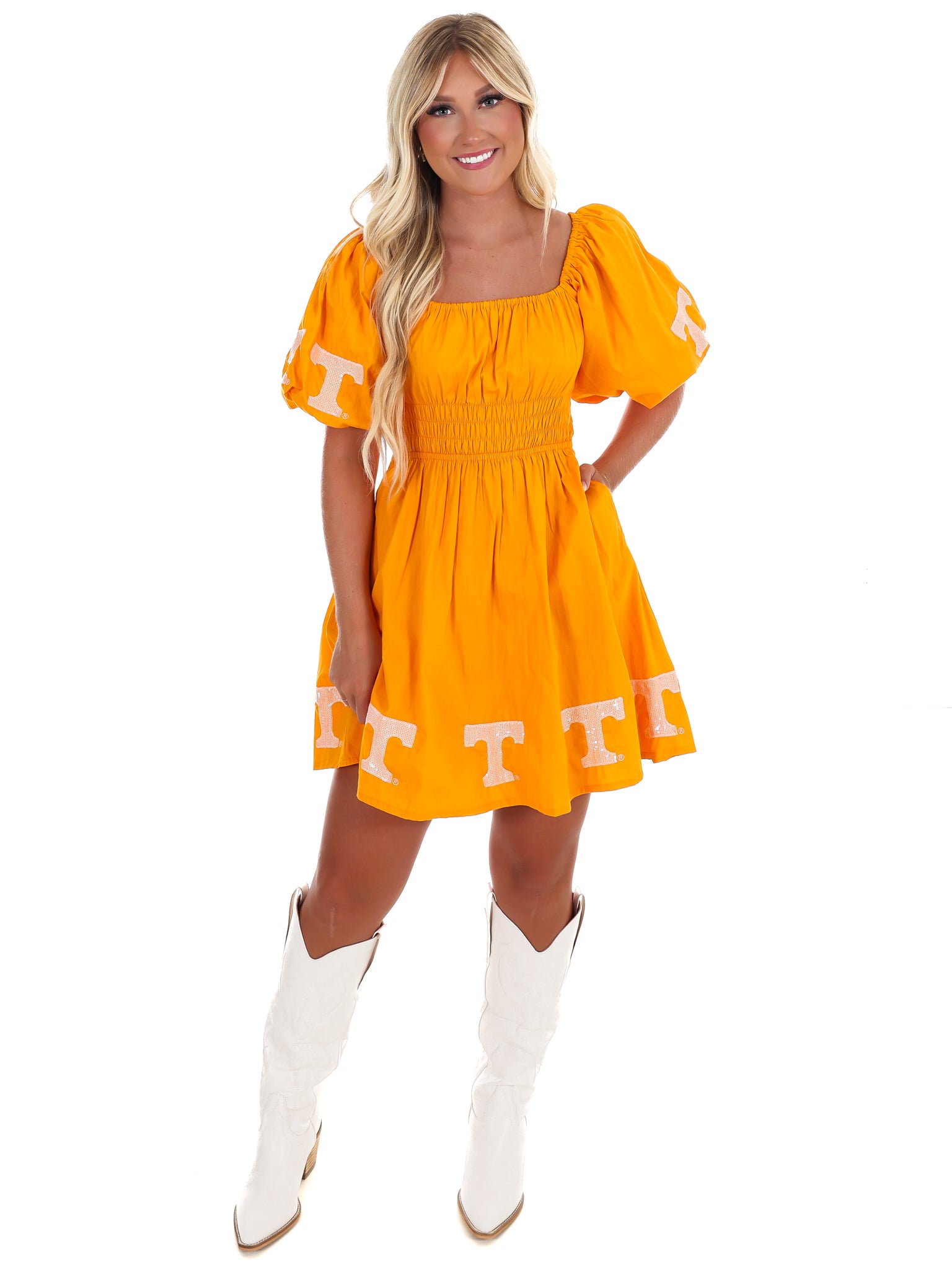 The University of Tennessee Puff Sleeve Dress