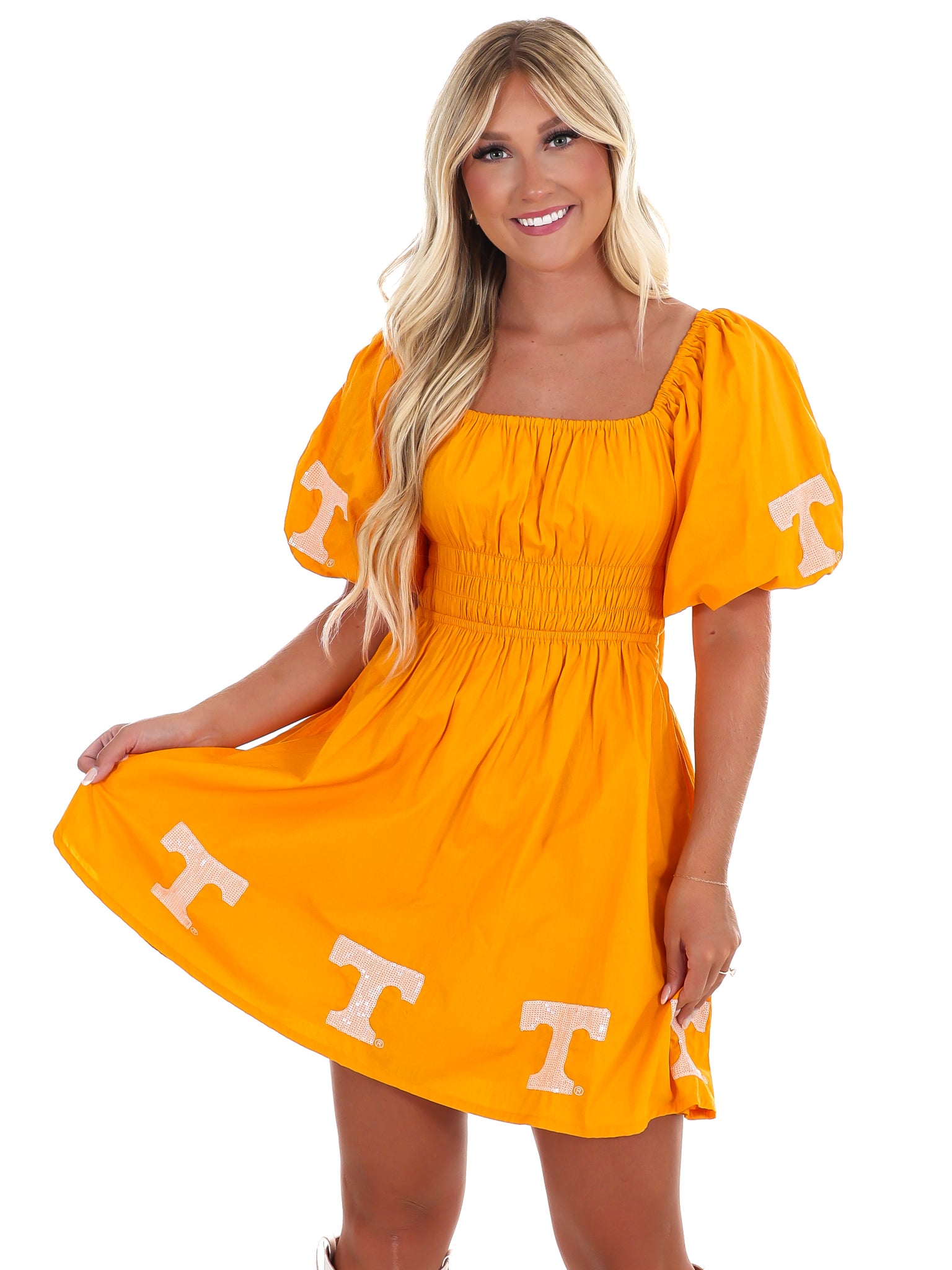 The University of Tennessee Puff Sleeve Dress
