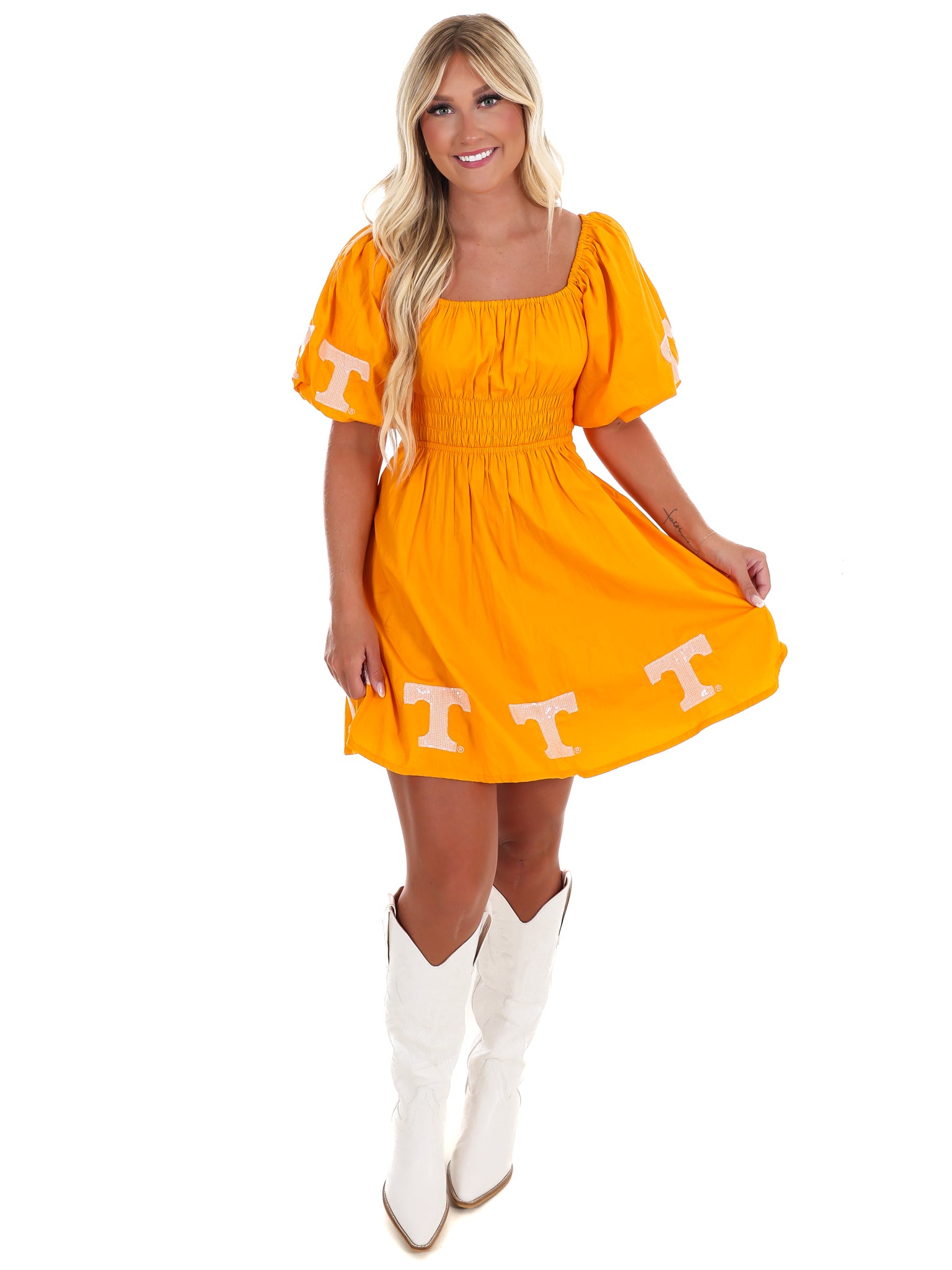 The University of Tennessee Puff Sleeve Dress