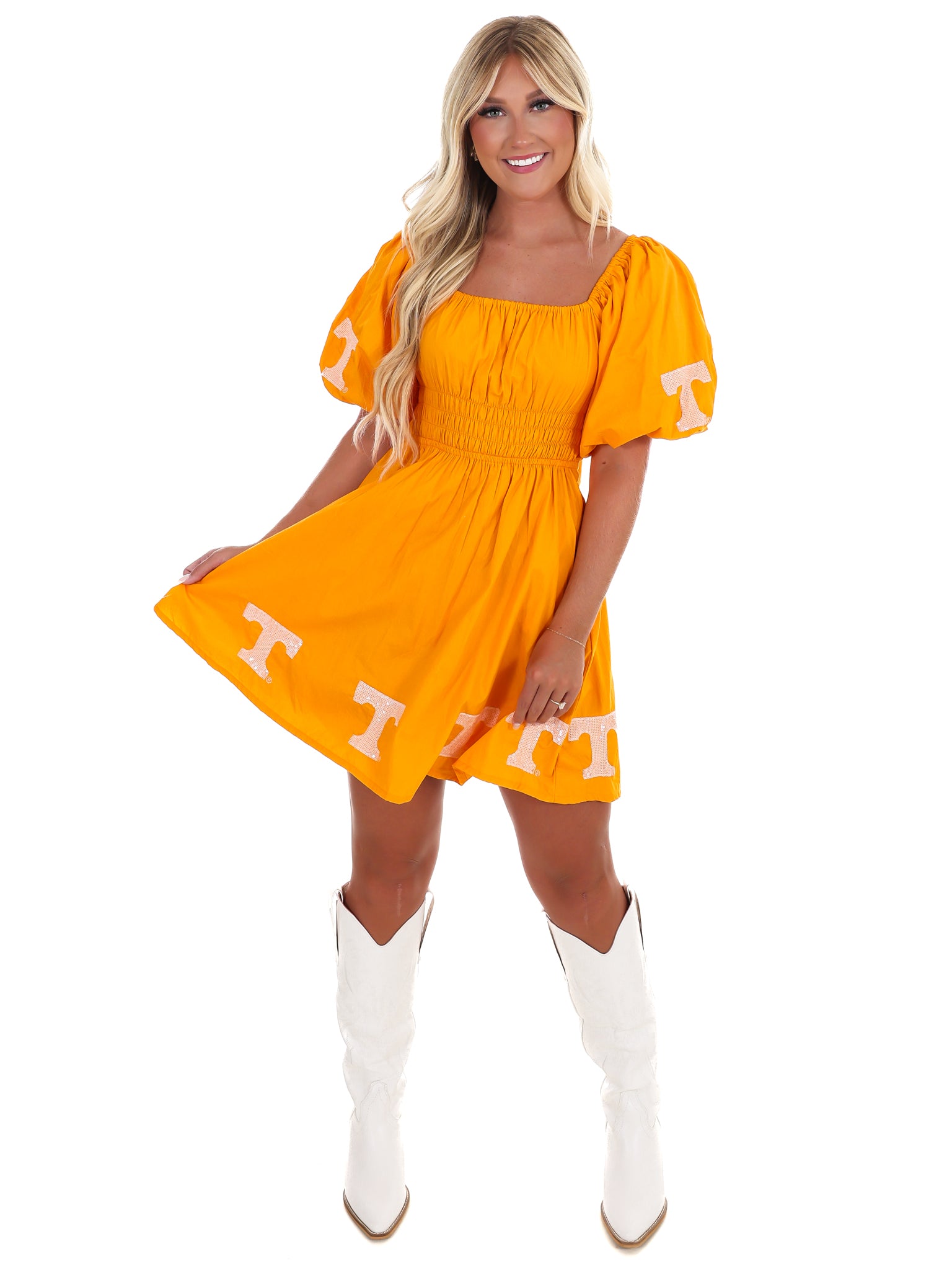 The University of Tennessee Puff Sleeve Dress