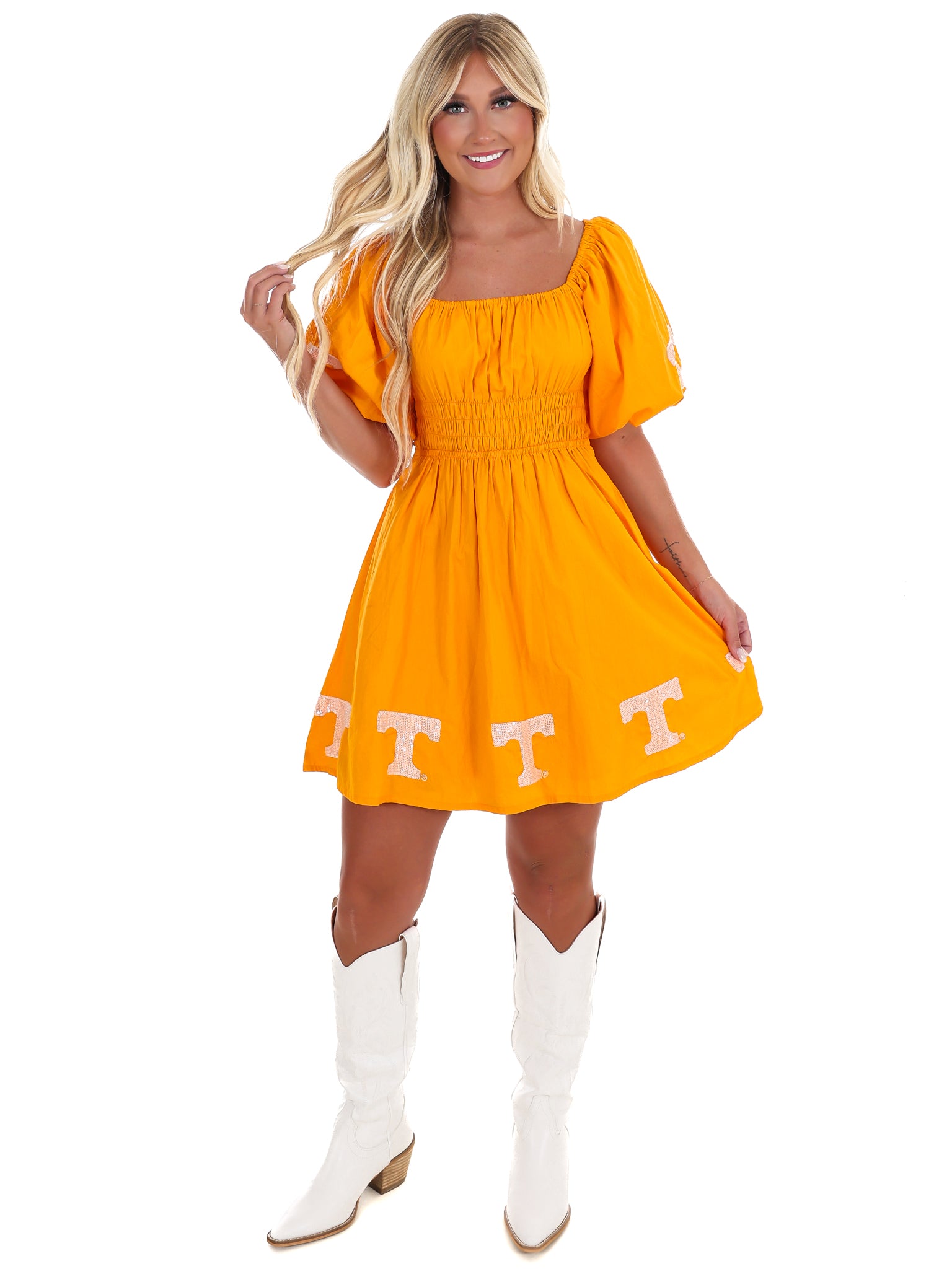 The University of Tennessee Puff Sleeve Dress
