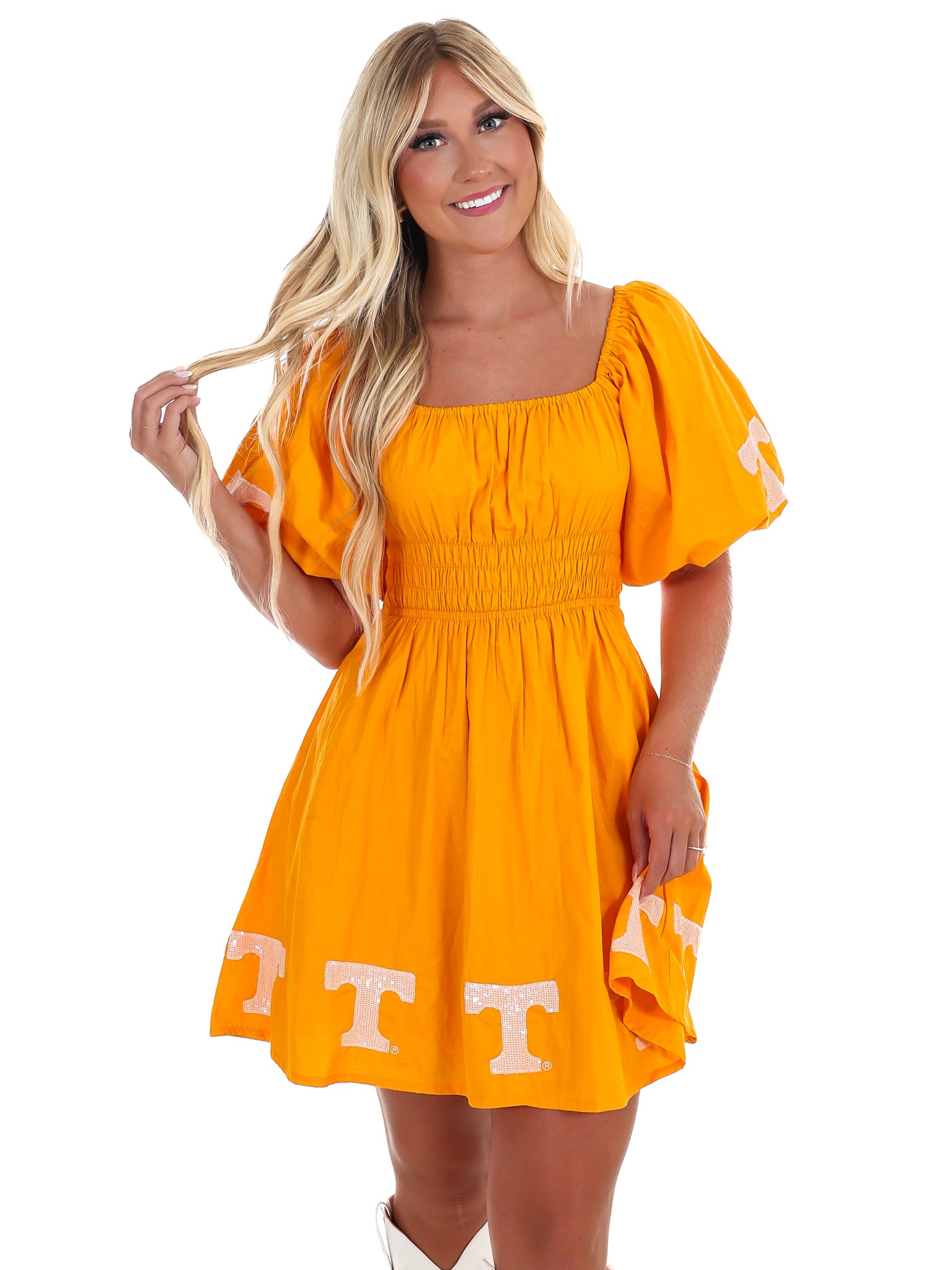 The University of Tennessee Puff Sleeve Dress
