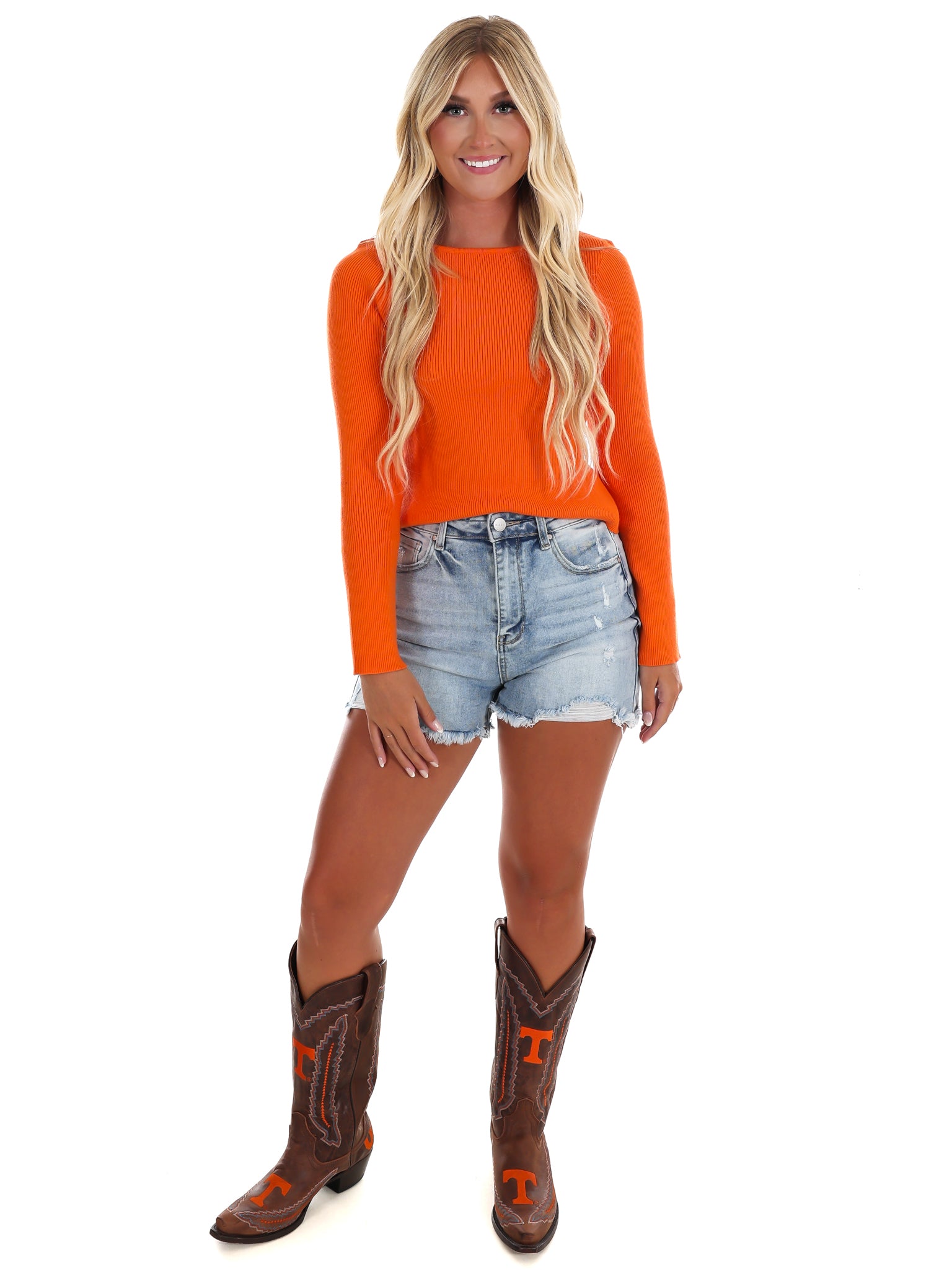 Field Goal Bow Back Sweater