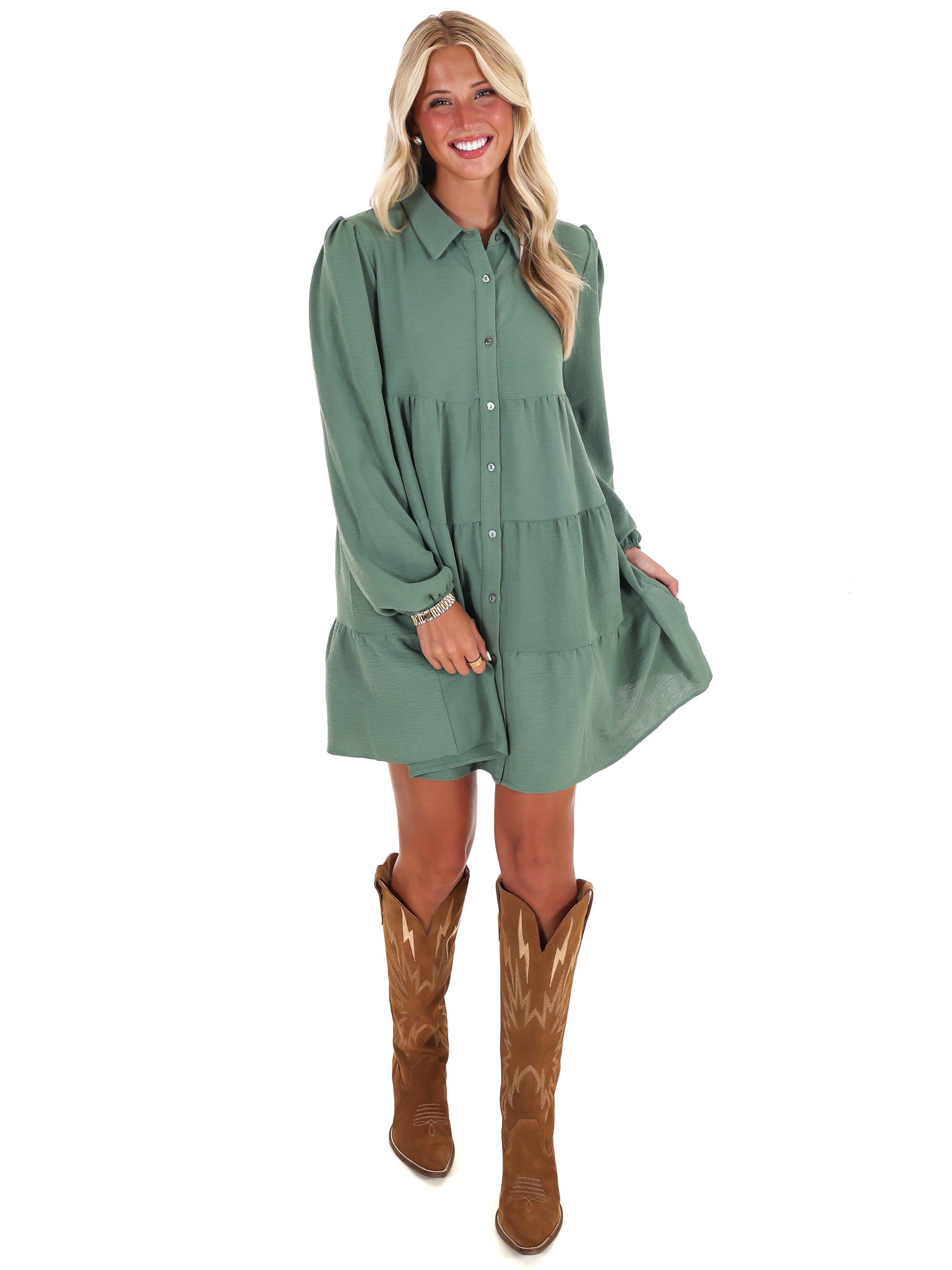 Morning Light Button Down Dress