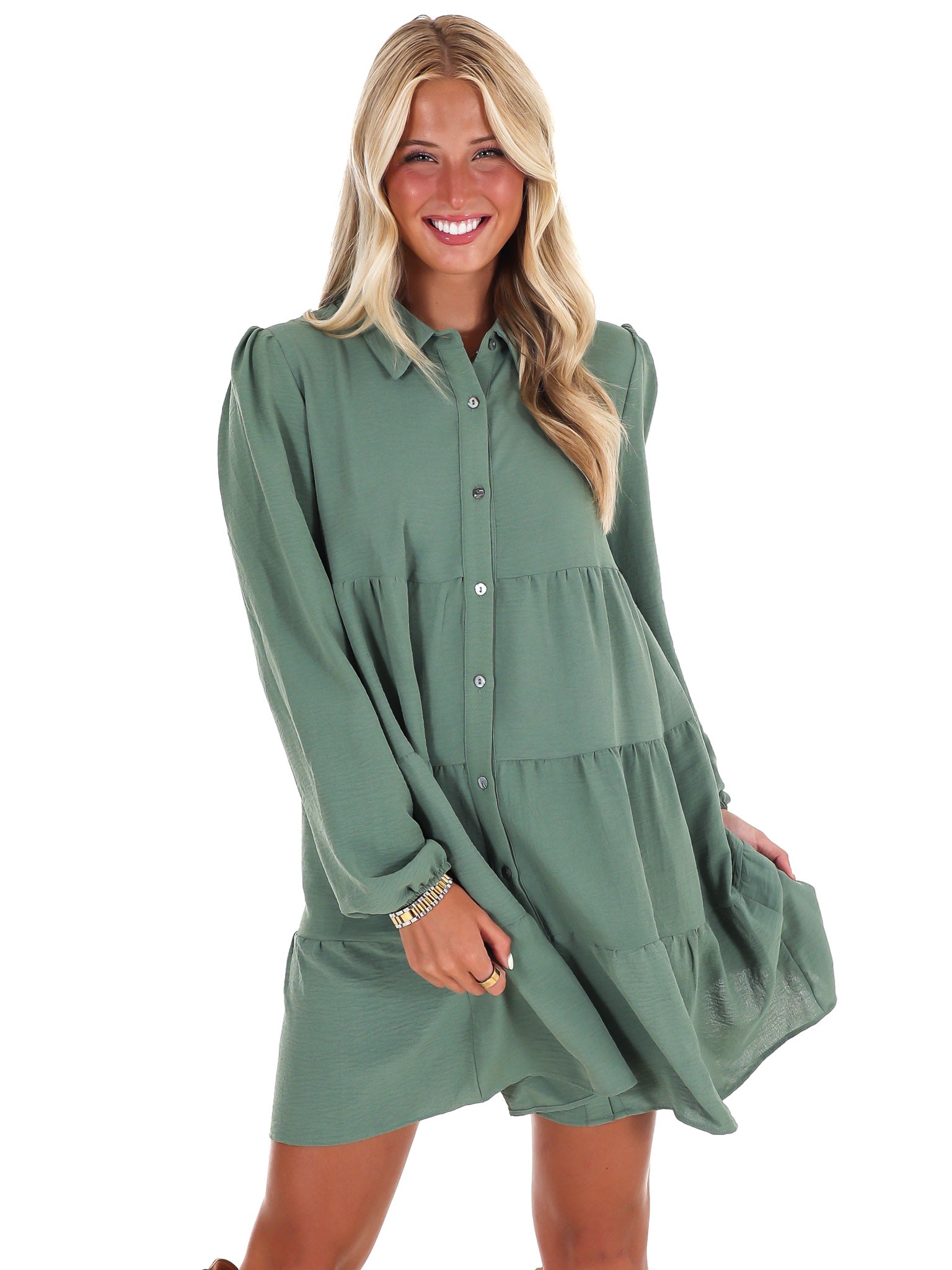 Morning Light Button Down Dress