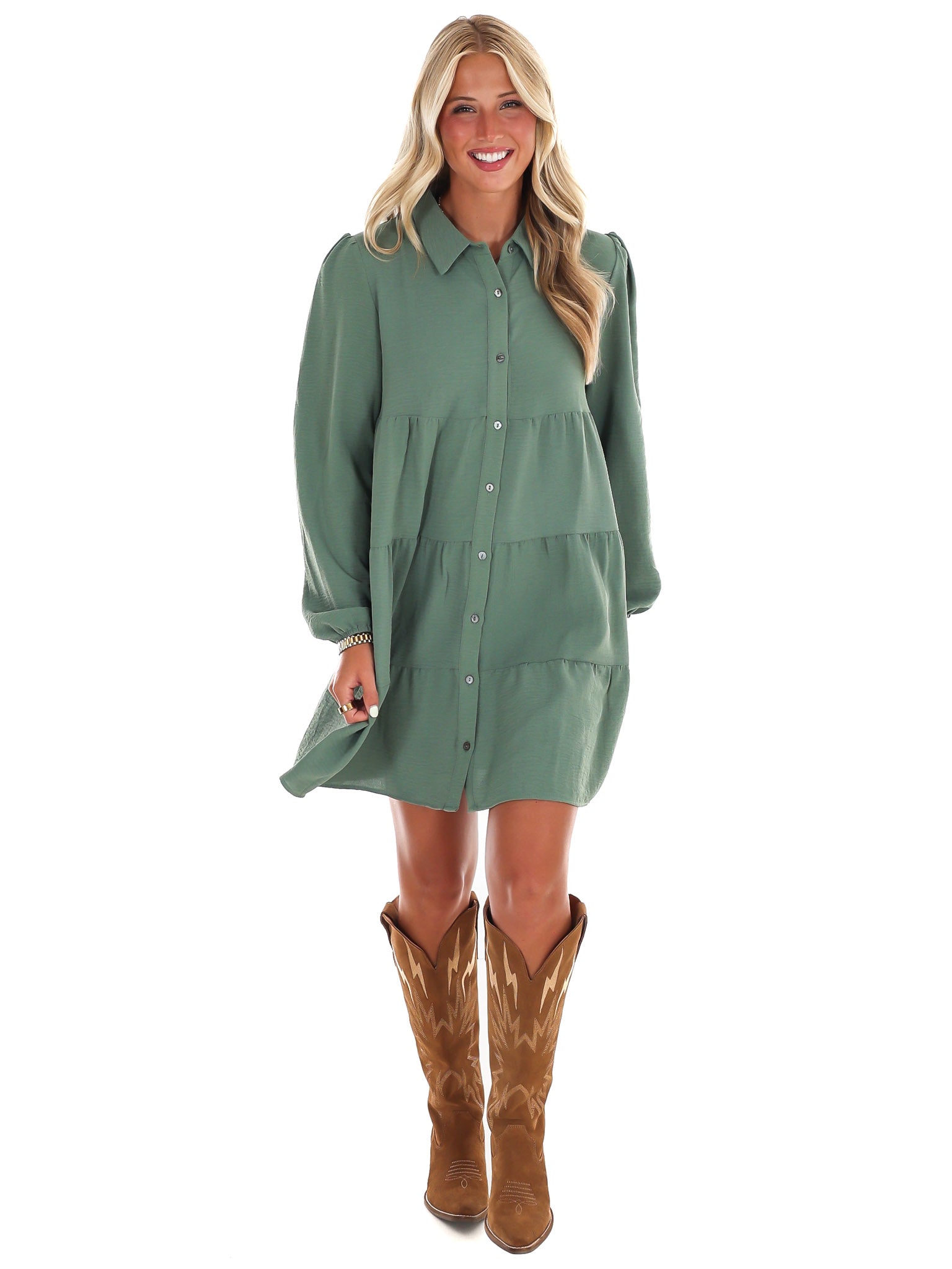 Morning Light Button Down Dress