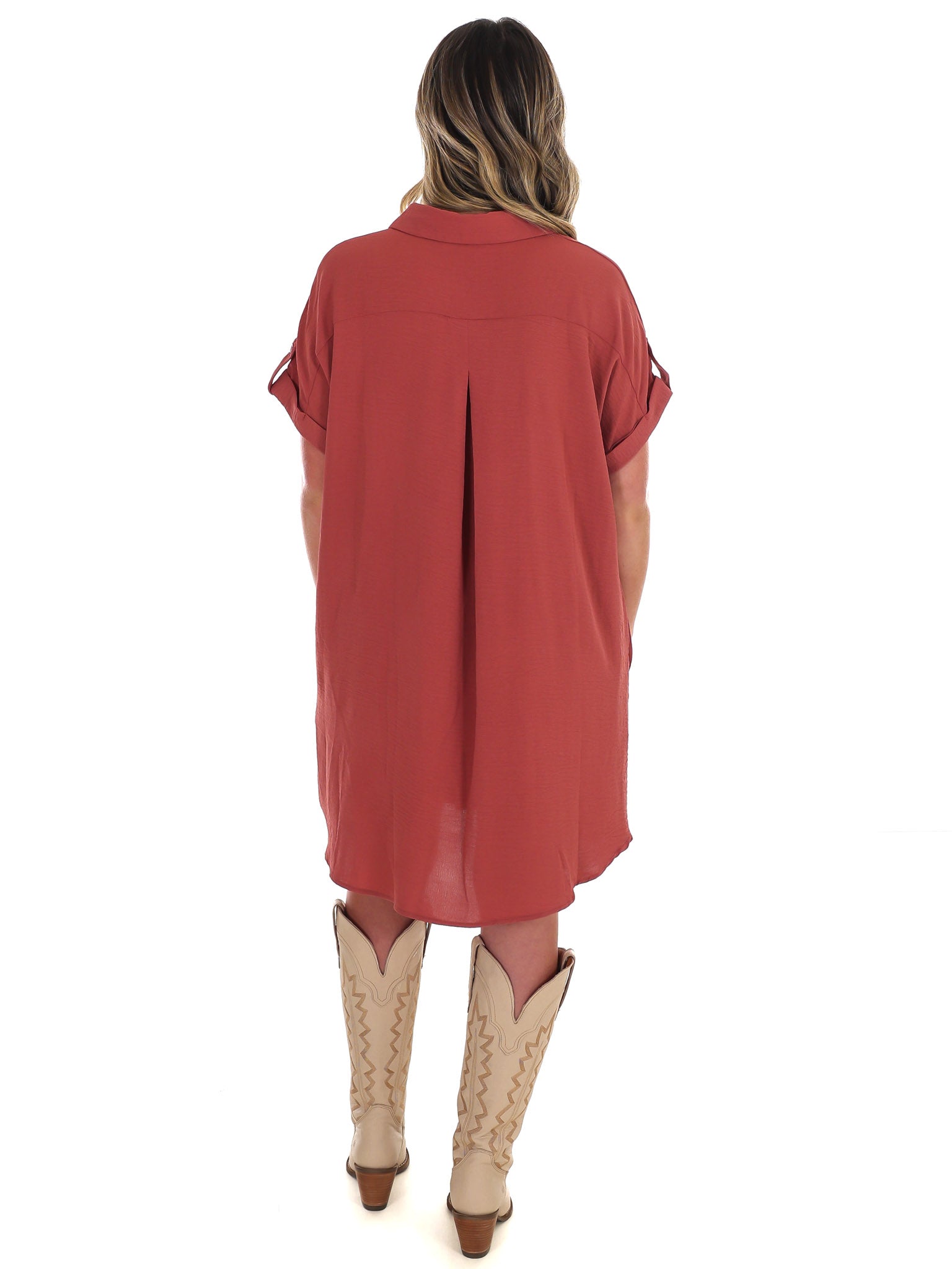 All the Reason Button Up Shirt Dress