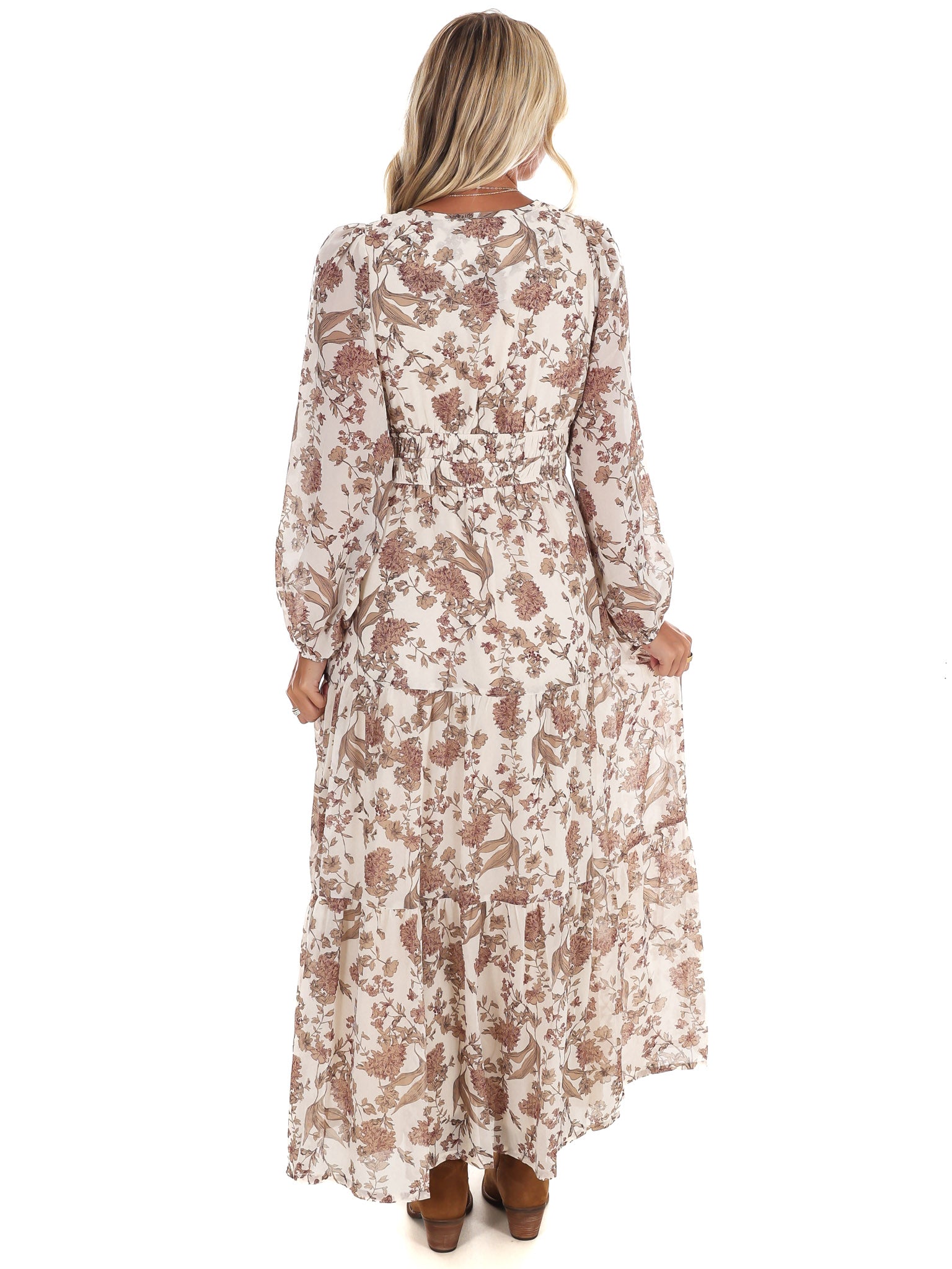 Nothing but Time Floral Maxi Dress