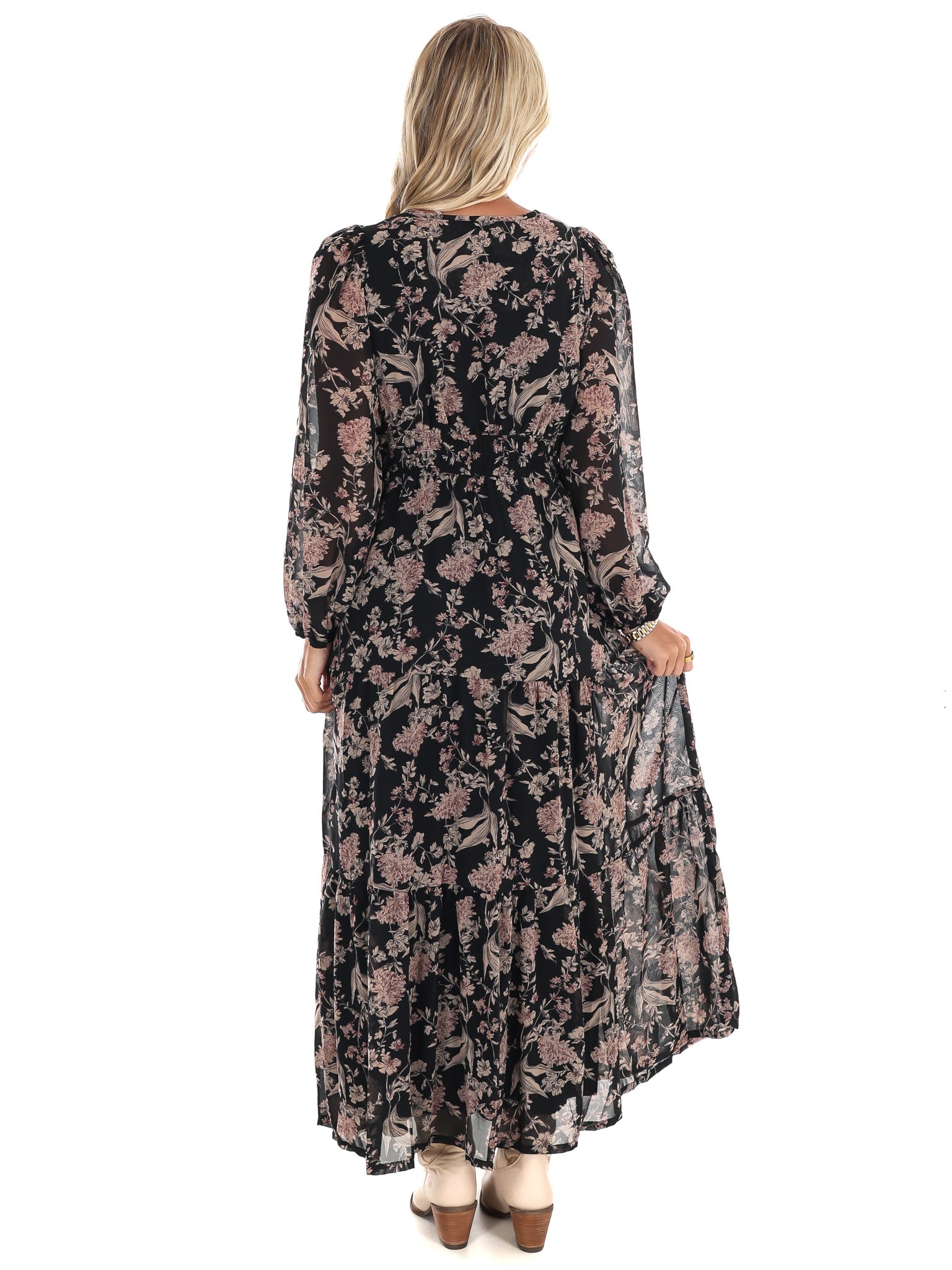 Nothing but Time Floral Maxi Dress