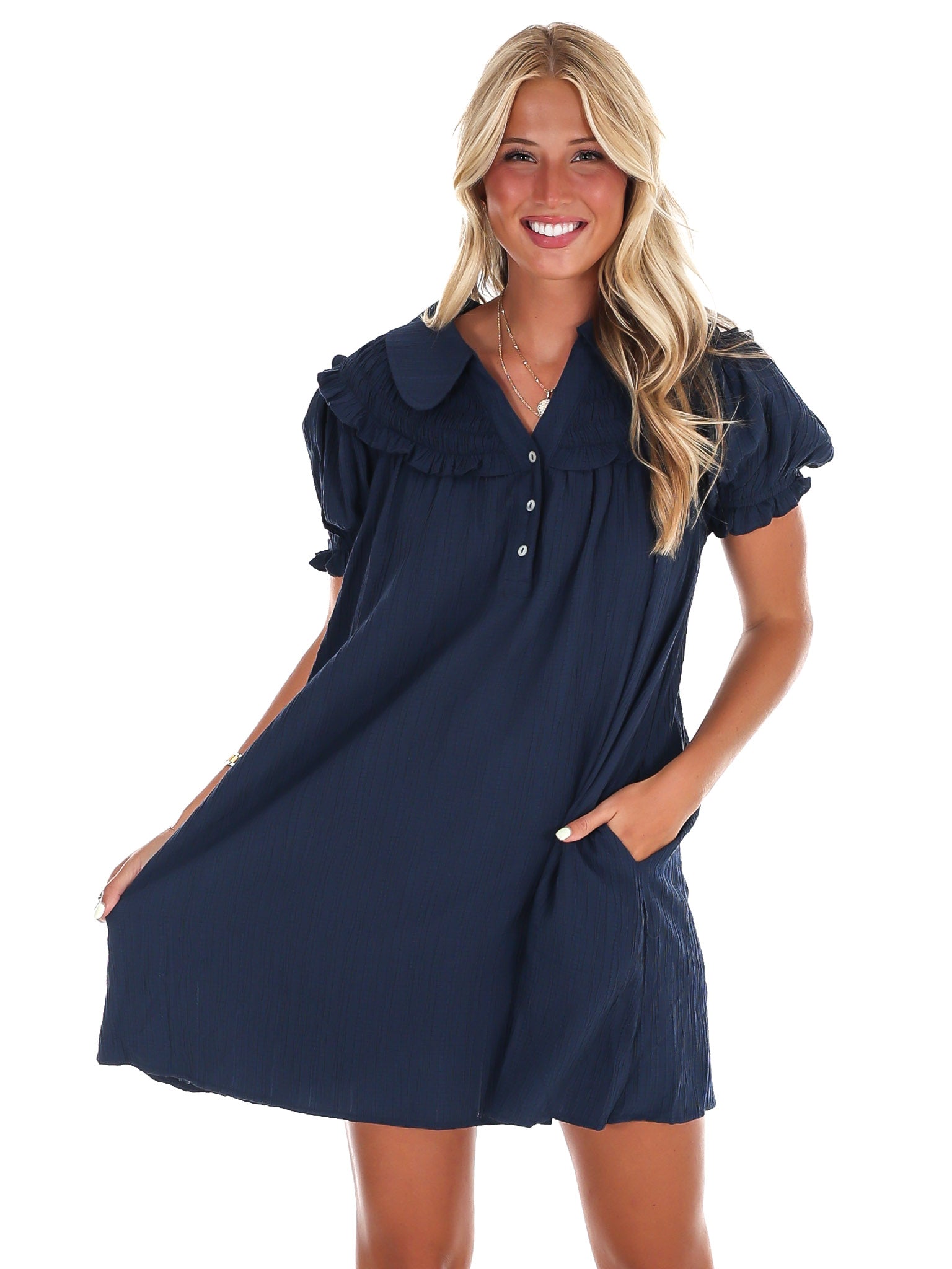 All I Want Ruffle Mini Dress