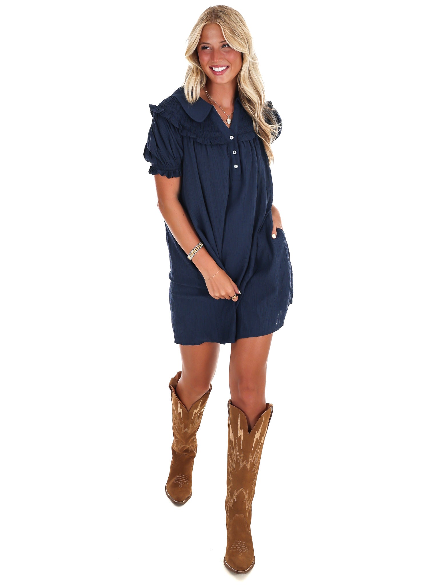 All I Want Ruffle Mini Dress