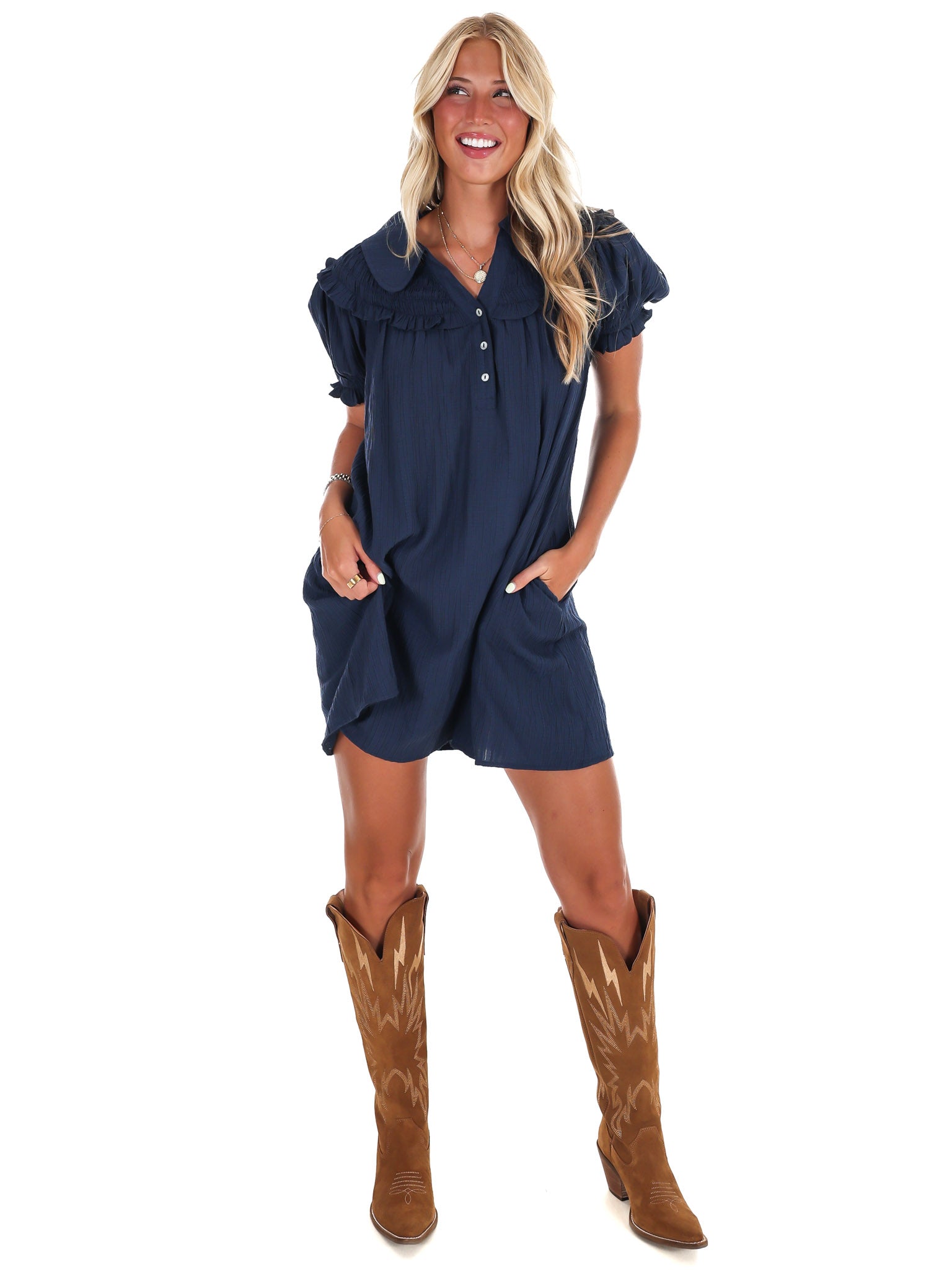 All I Want Ruffle Mini Dress