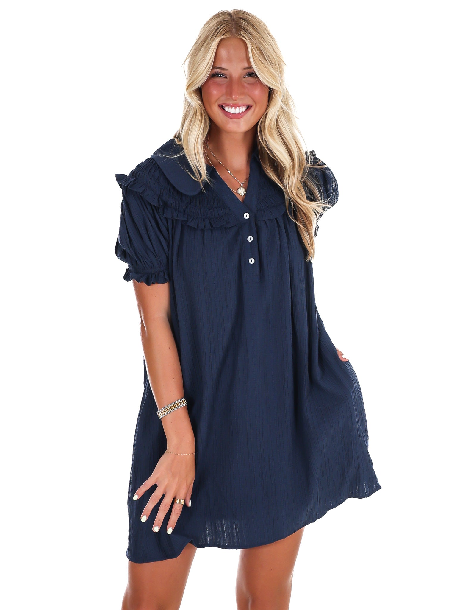 All I Want Ruffle Mini Dress