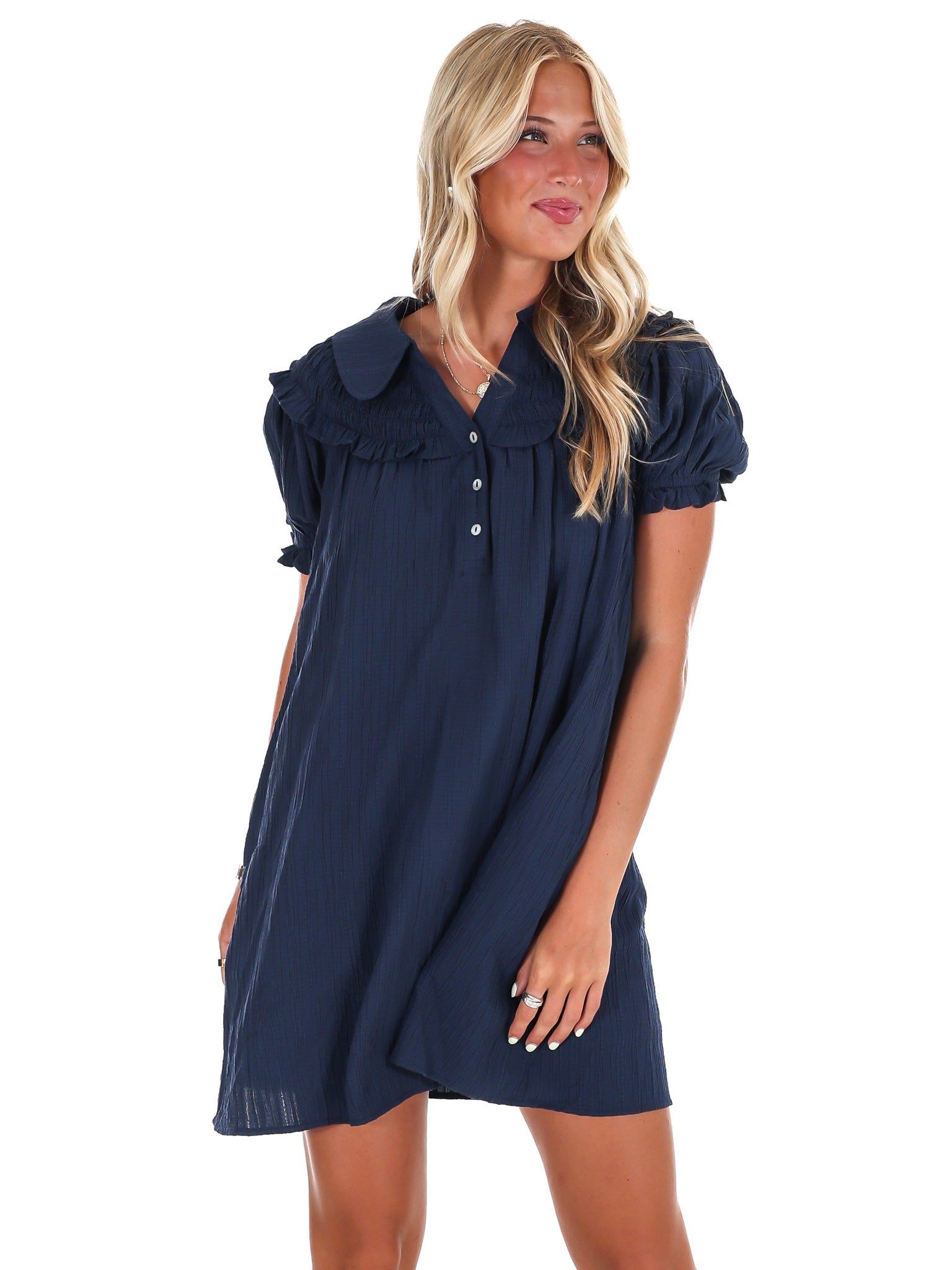 All I Want Ruffle Mini Dress