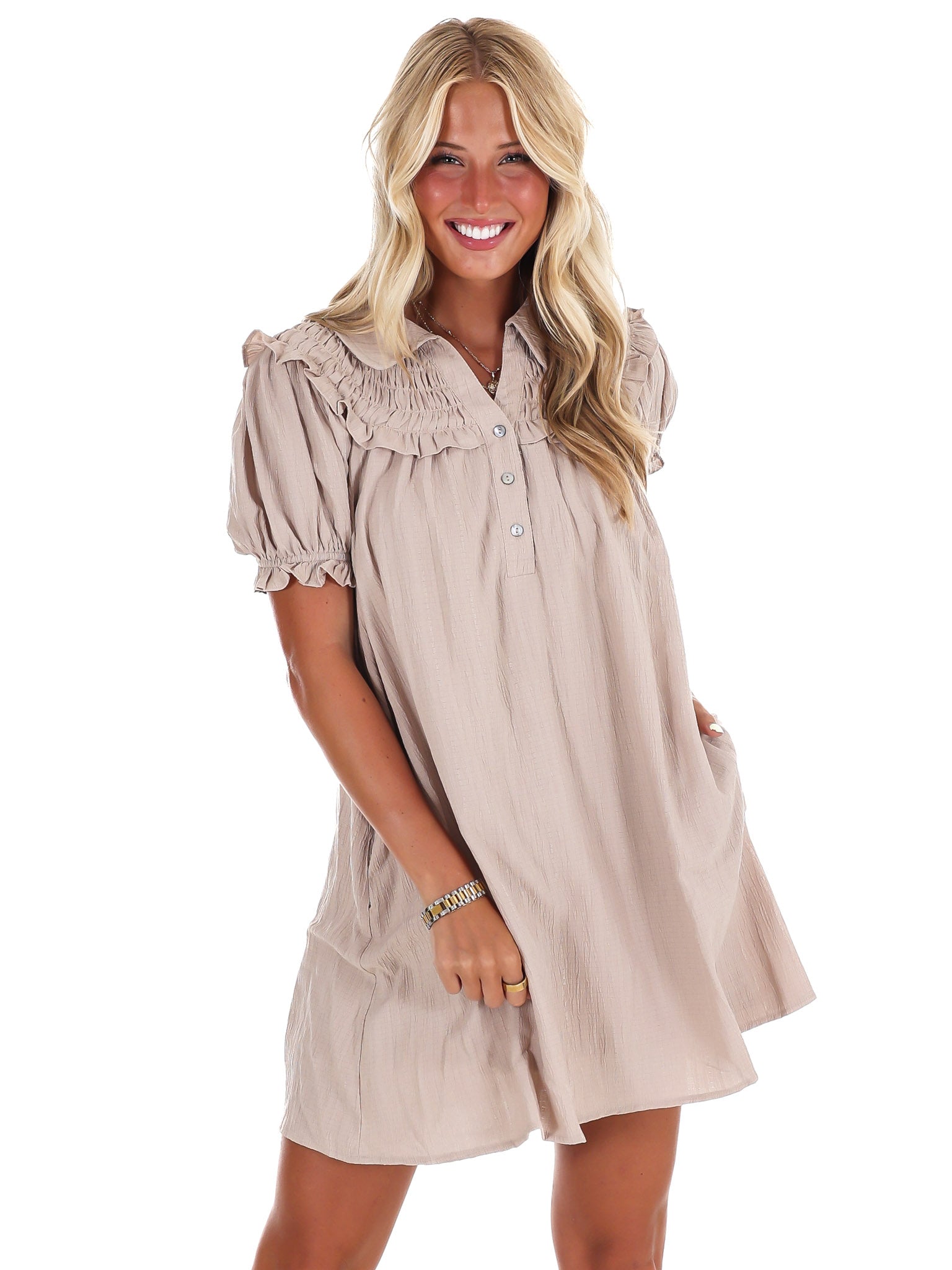 All I Want Ruffle Mini Dress