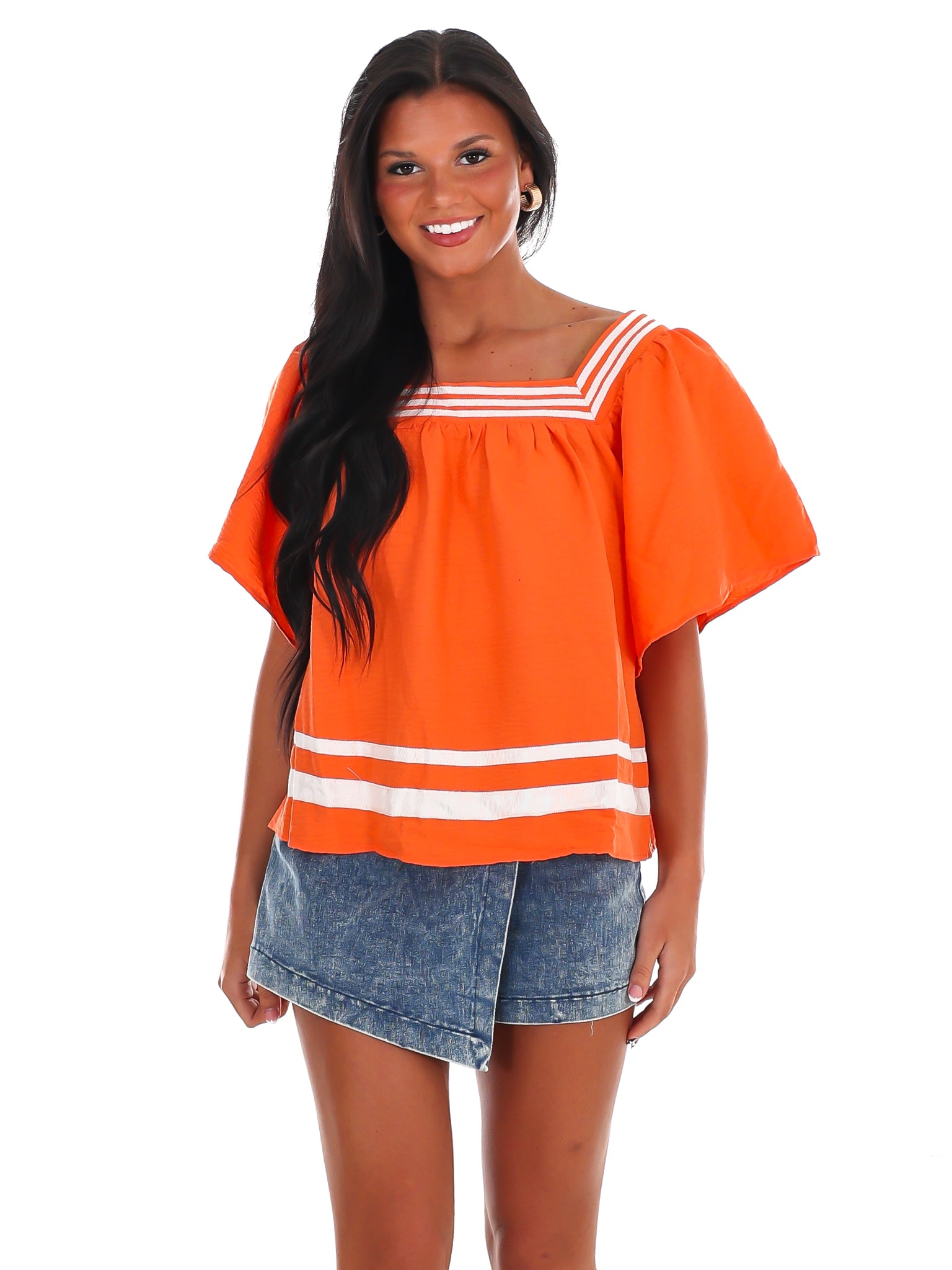 Call the Play Square Neck Top