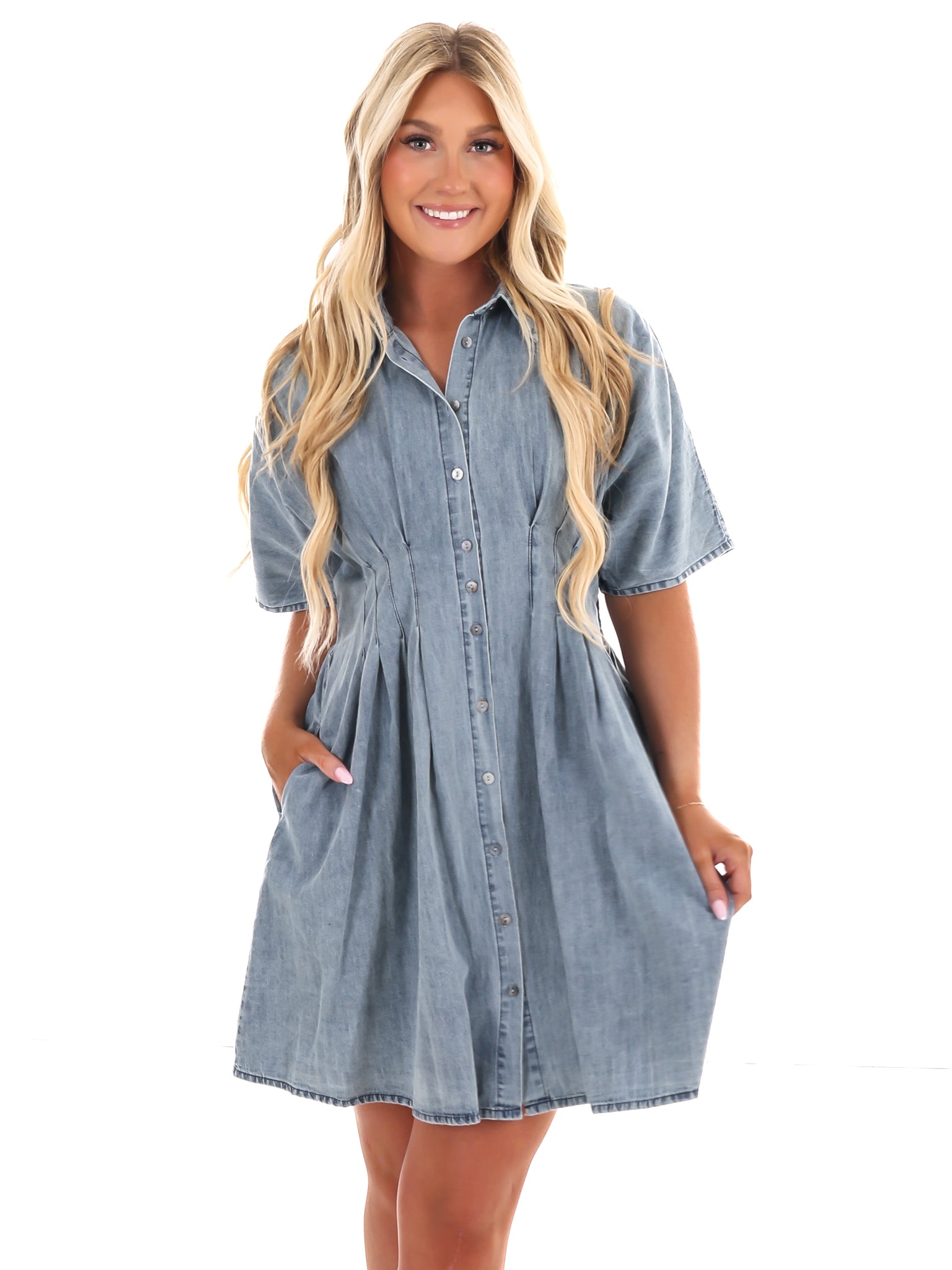 Heart on Fire Denim Mini Dress
