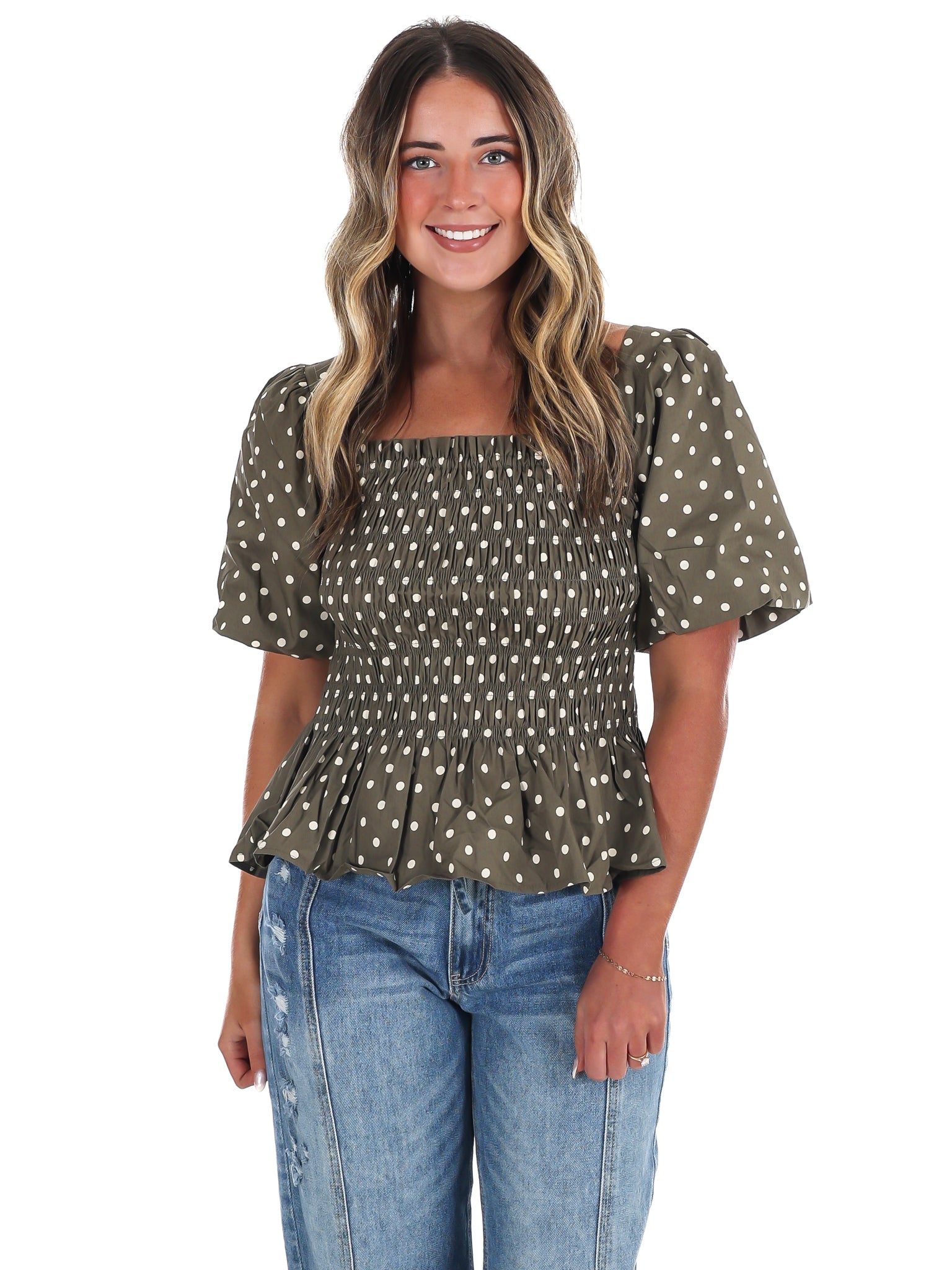 Connect the Dots Peplum Top