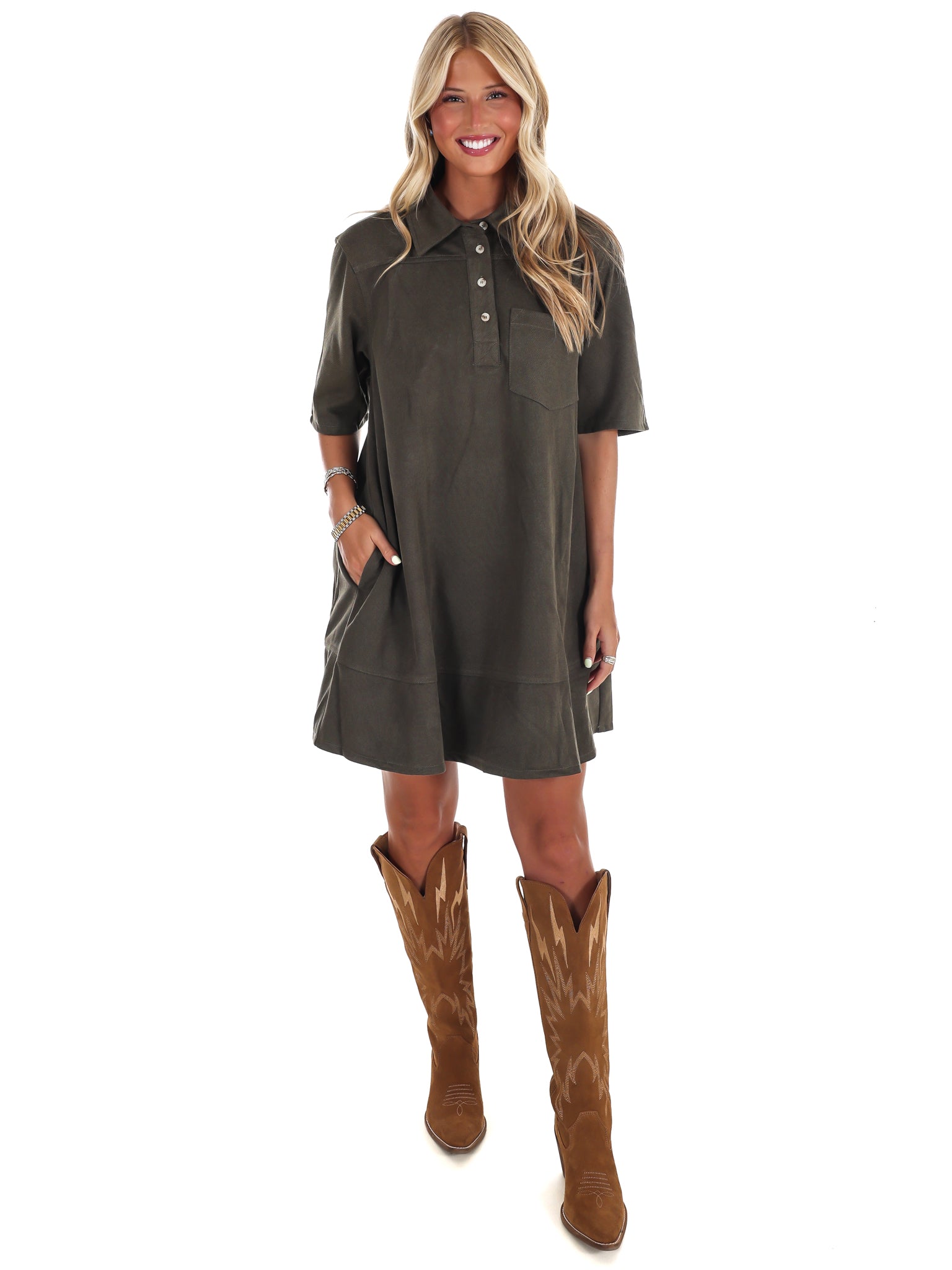 Rustic Rebel Suede Mini Dress