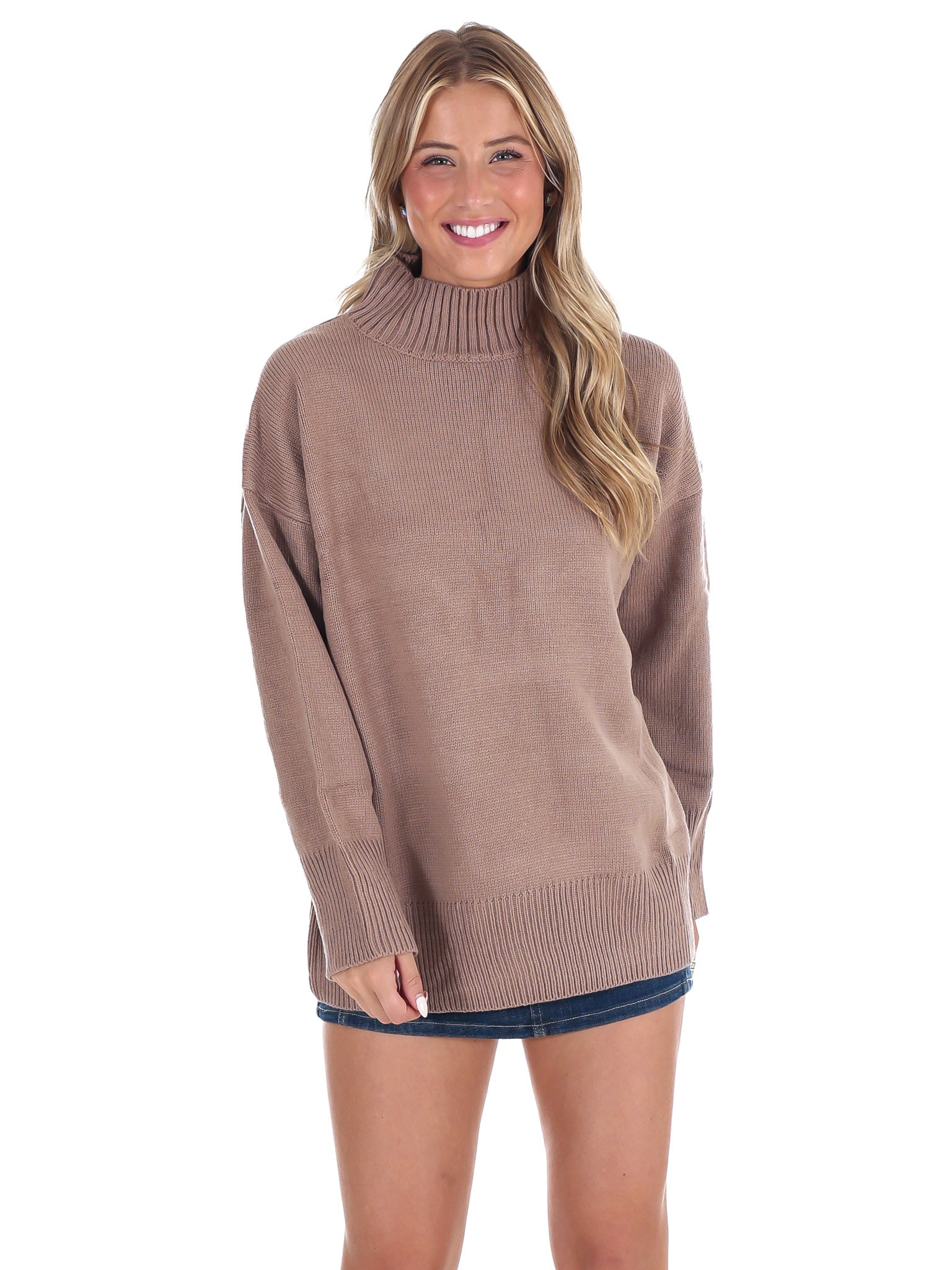 Maple Lane Mock Neck Sweater