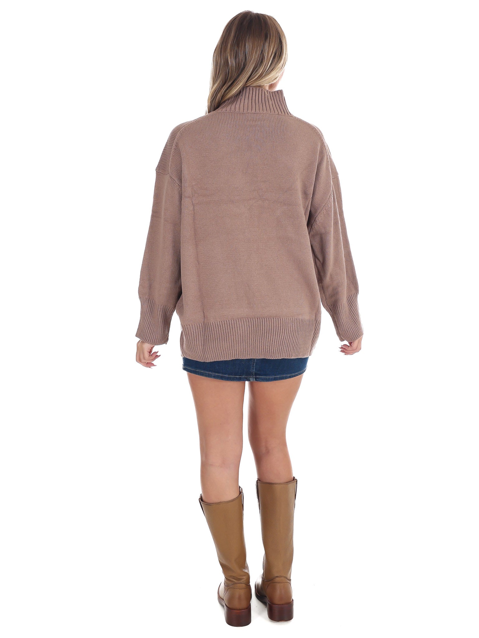 Maple Lane Mock Neck Sweater