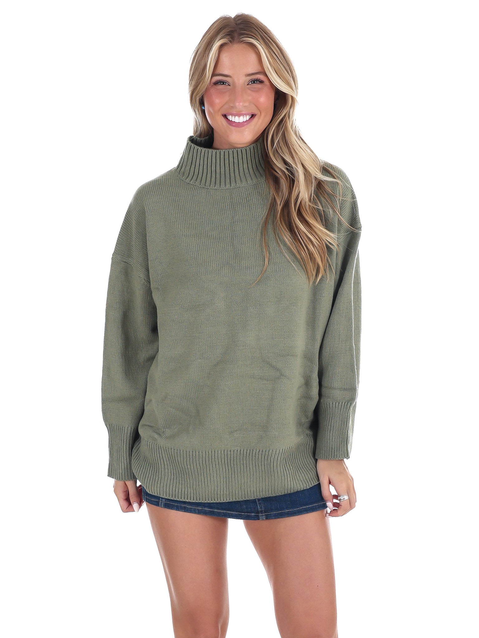 Maple Lane Mock Neck Sweater