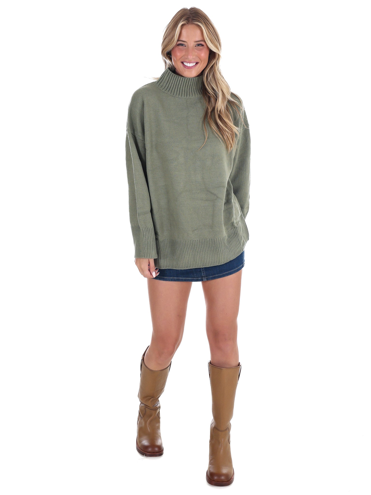 Maple Lane Mock Neck Sweater