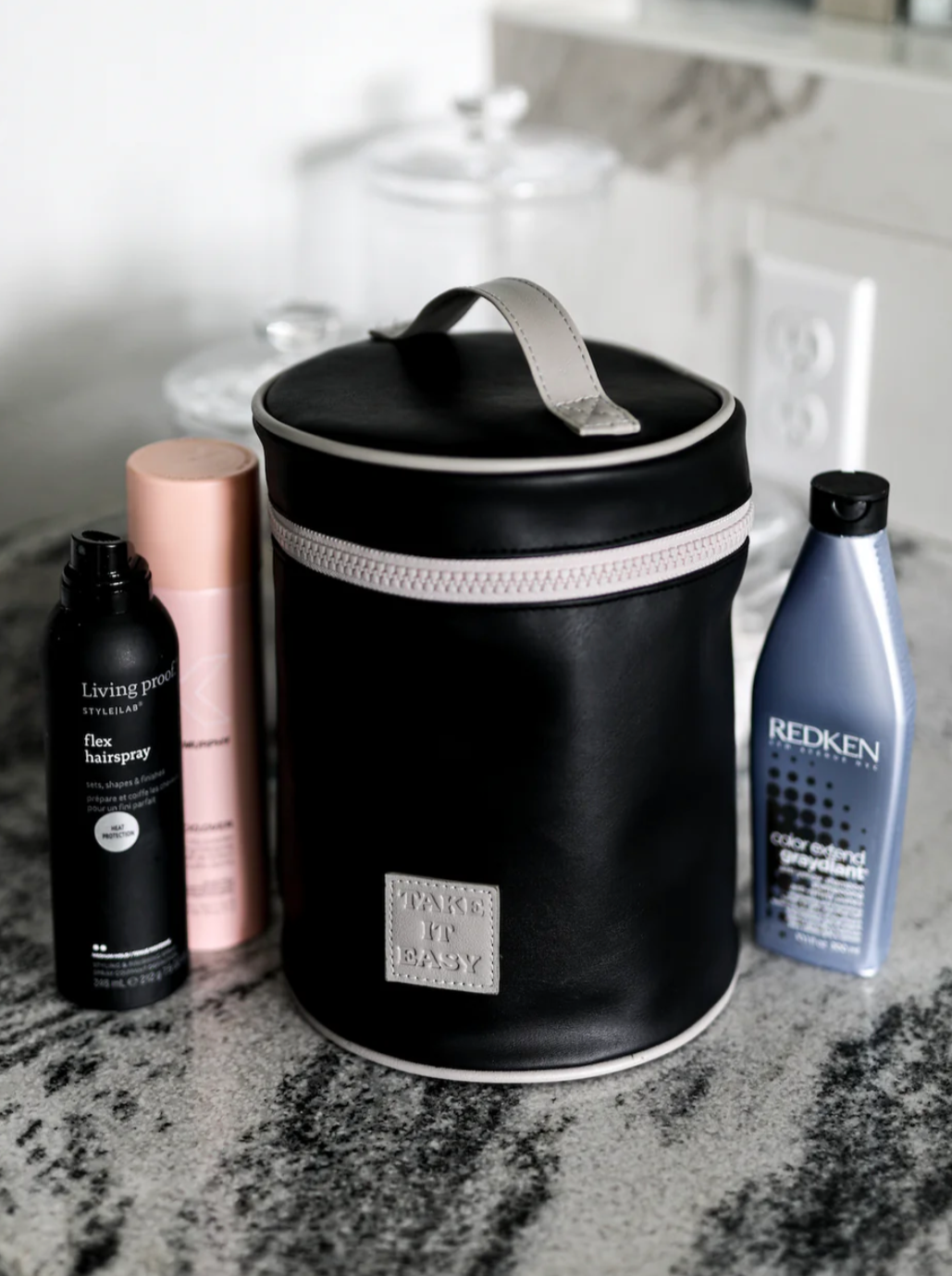 Take It Easy Barrel Toiletry Bag