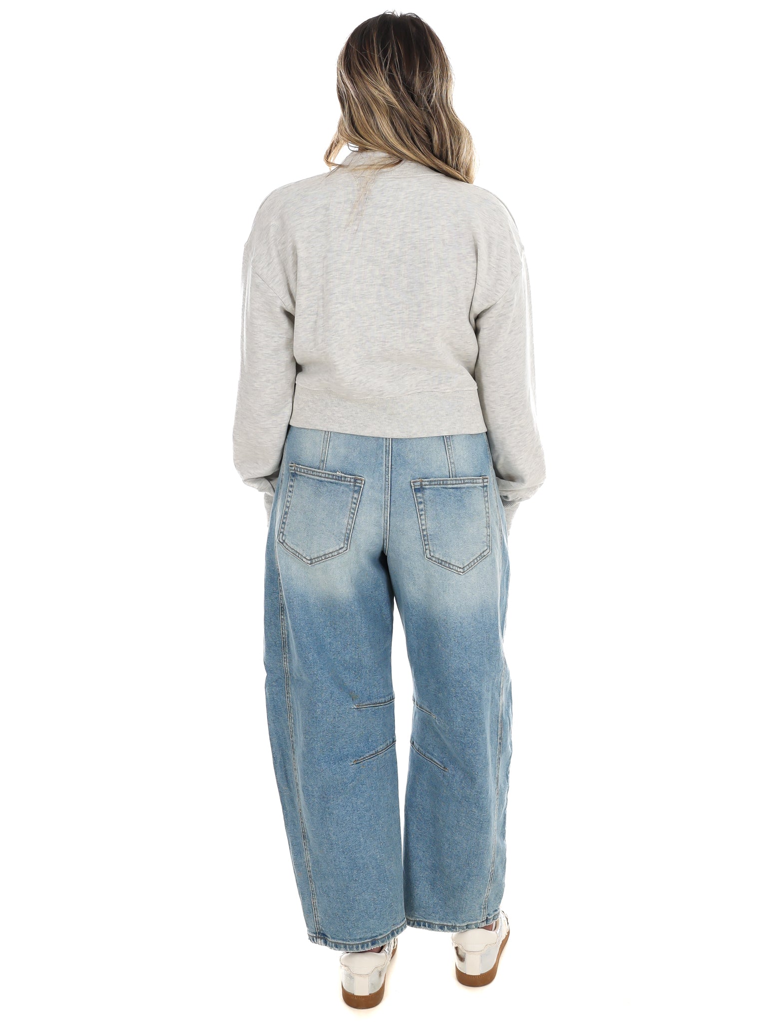 Vols College Block Puff Ink Cropped Mock Neck Hi-Dive Sweatshirt