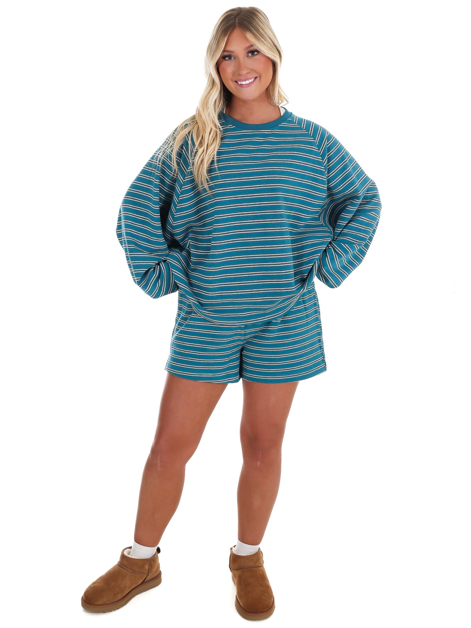 From Here On Stripe Two Piece Set