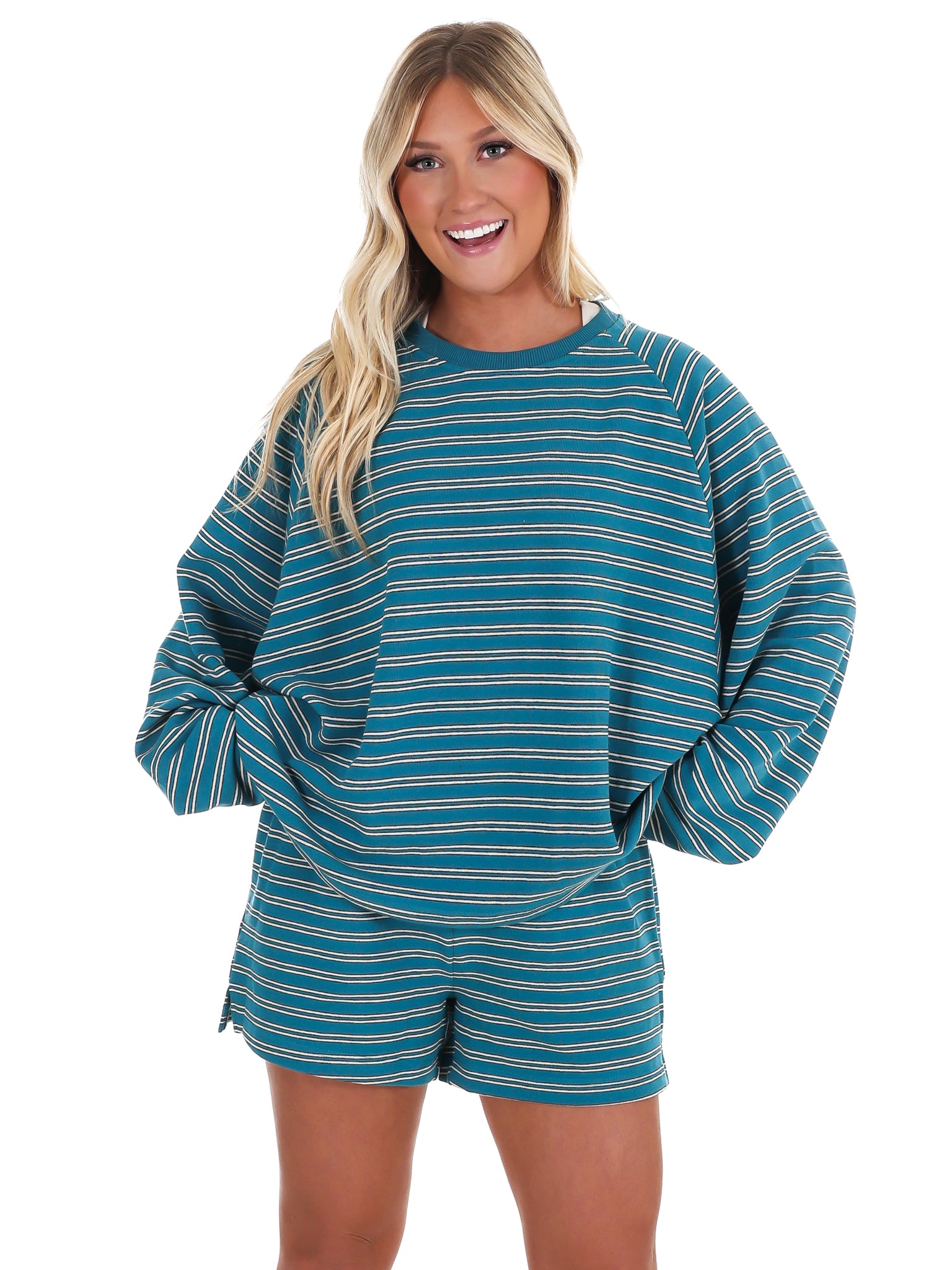 From Here On Stripe Two Piece Set